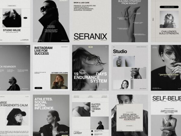 35 fully editable Instagram post templates in Canva, designed to streamline your marketing for promotions and product launches.