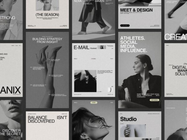 Engaging Canva-designed Instagram marketing templates for posts and stories, sized 1080x1350 PX, ideal for brand announcements.