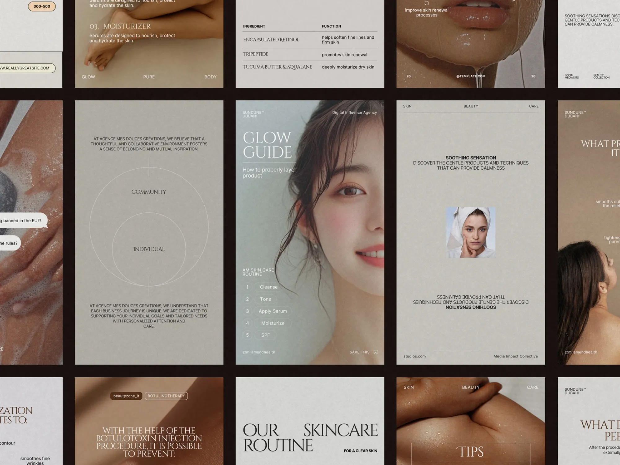 Skincare Instagram Story Templates for Consistent Brand Content