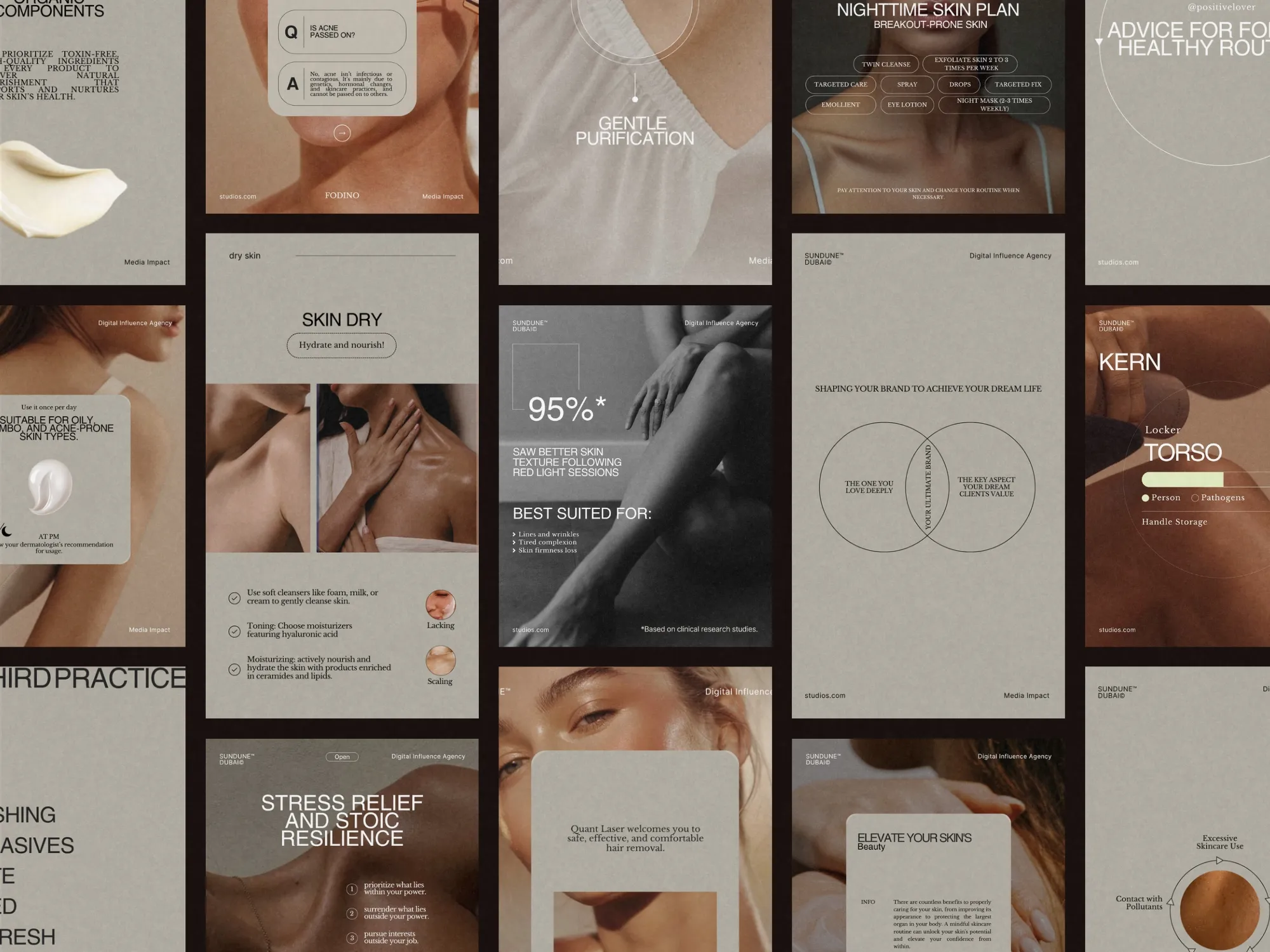 70+ Professional Skincare Post and Story Templates for Brands