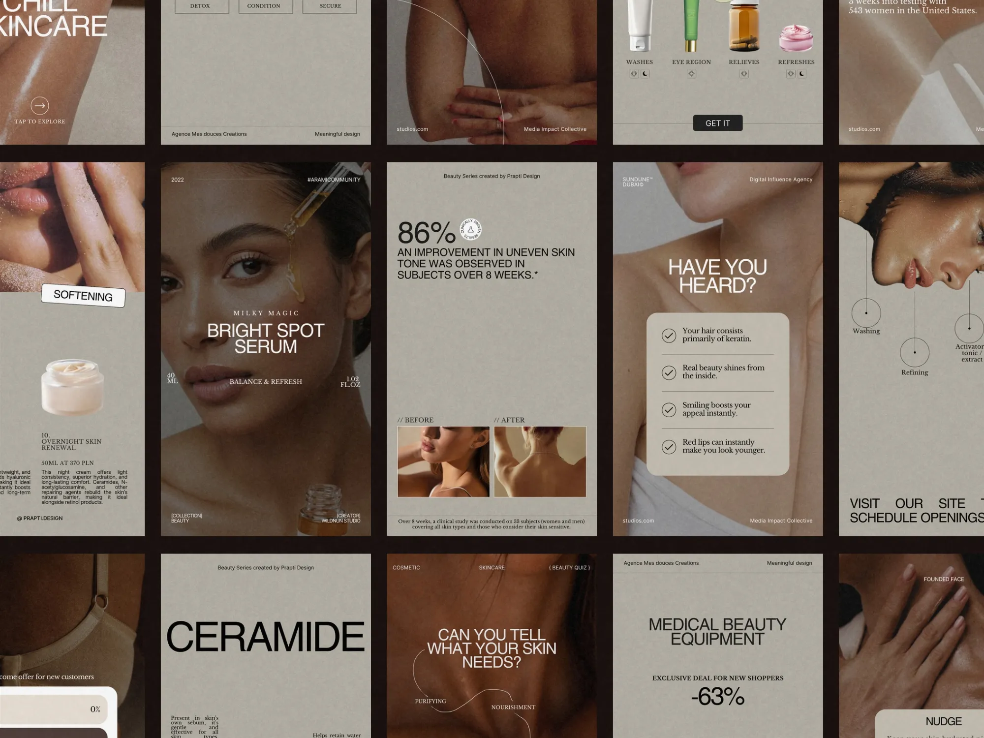 Skincare Instagram Canva Story Template | Engaging Social Content