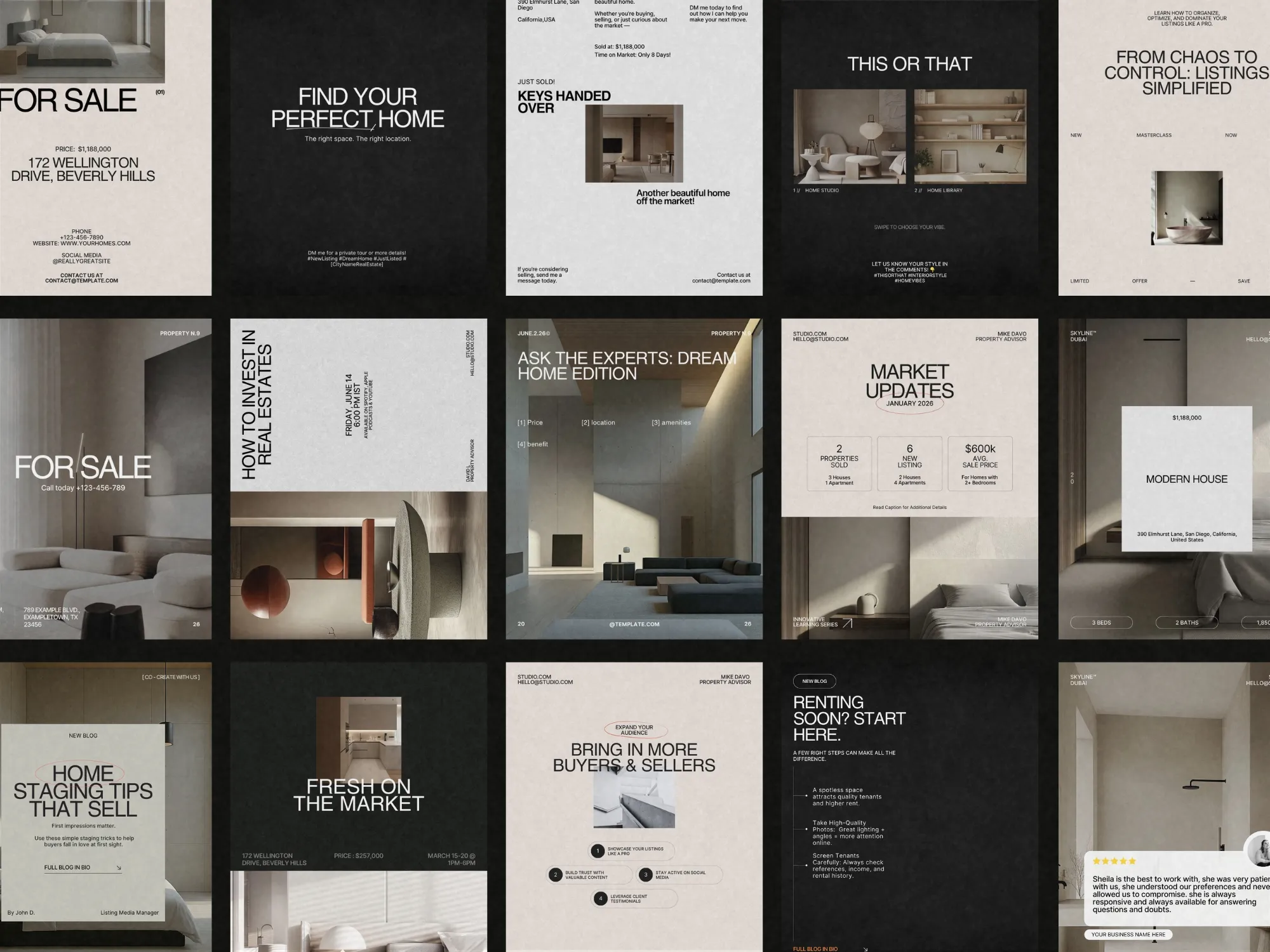 40+ Real Estate Instagram Post Templates for Engaging Listings