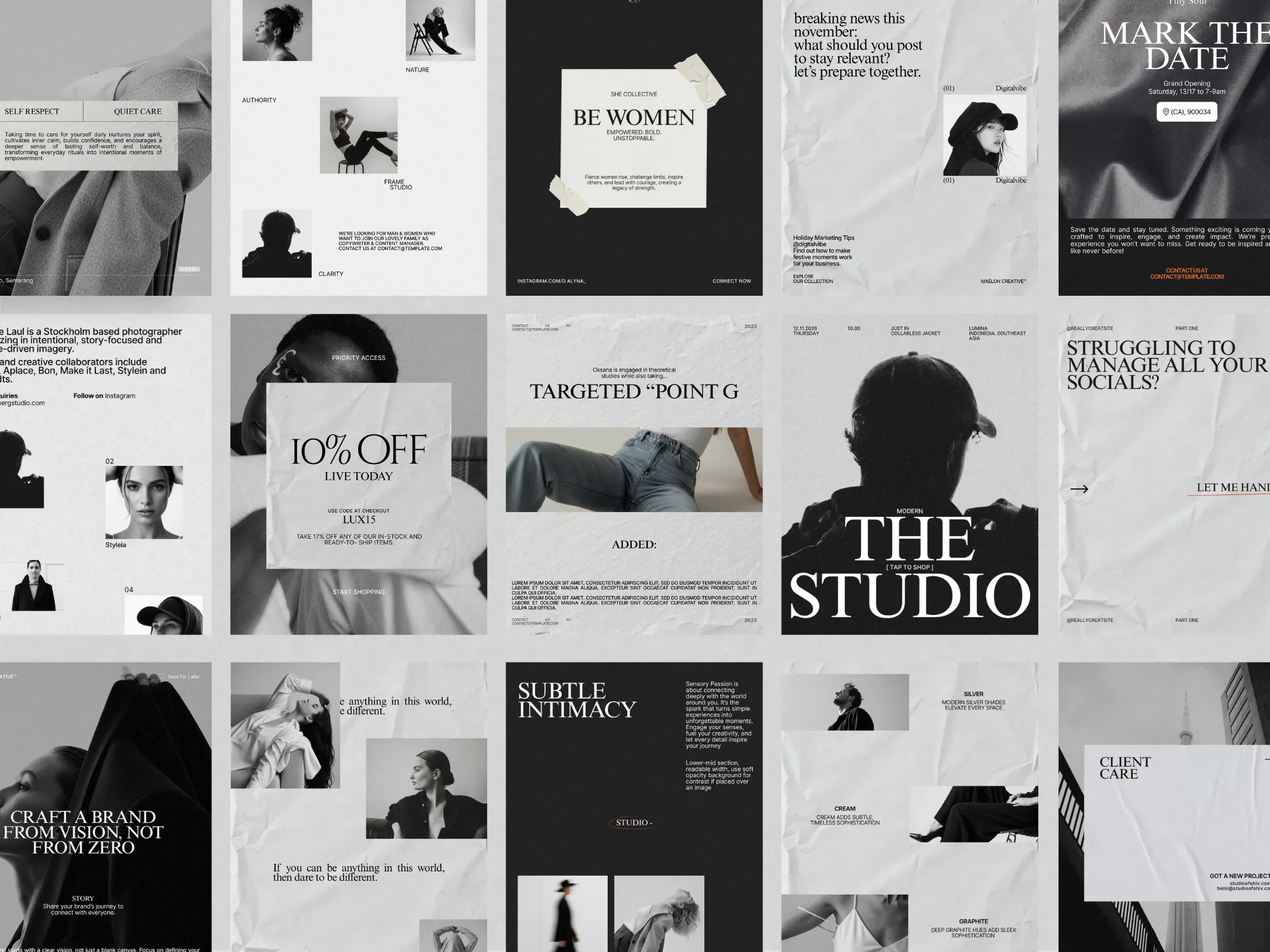 Instagram Marketing Post Kit | Canva Designs for Boost Engagement