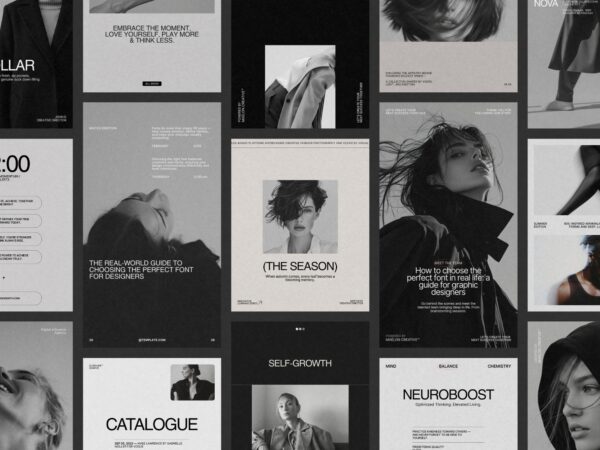 70 customizable Canva Instagram content templates designed for small brands to enhance consistent visual storytelling.