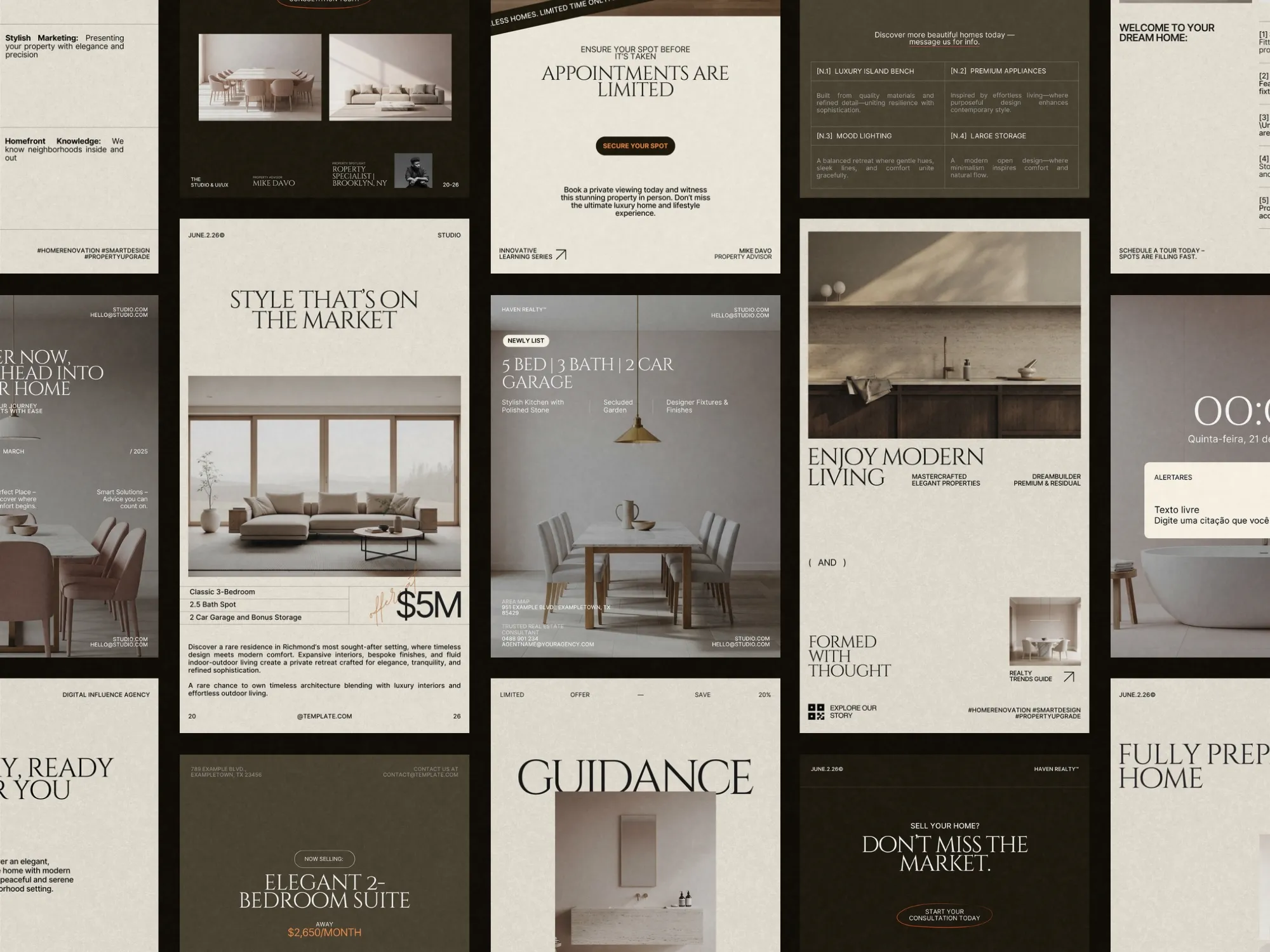 Boost Listings with Canva Realtor Kit: 80 Customizable Templates