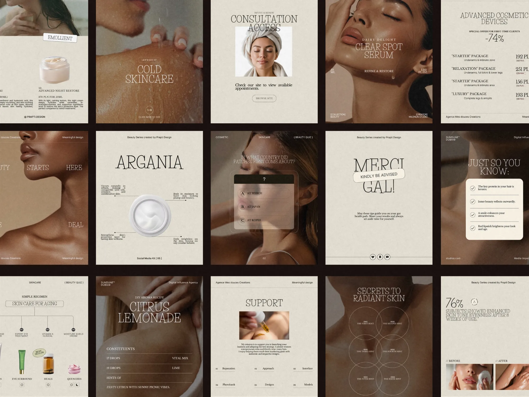 Skincare Instagram Post Templates | Elevate Your Brand's Visuals