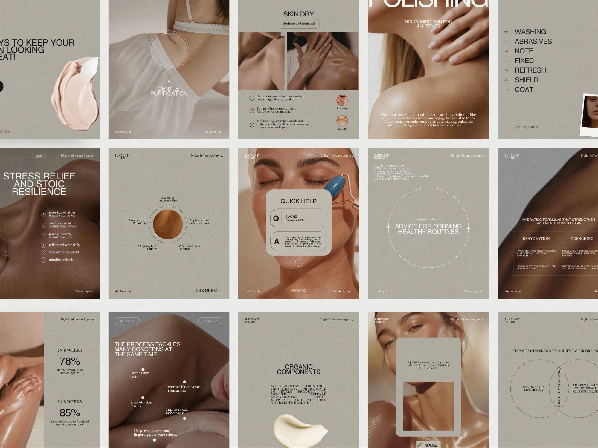 Skincare Instagram Post Templates | Elevate Your Brand's Visuals
