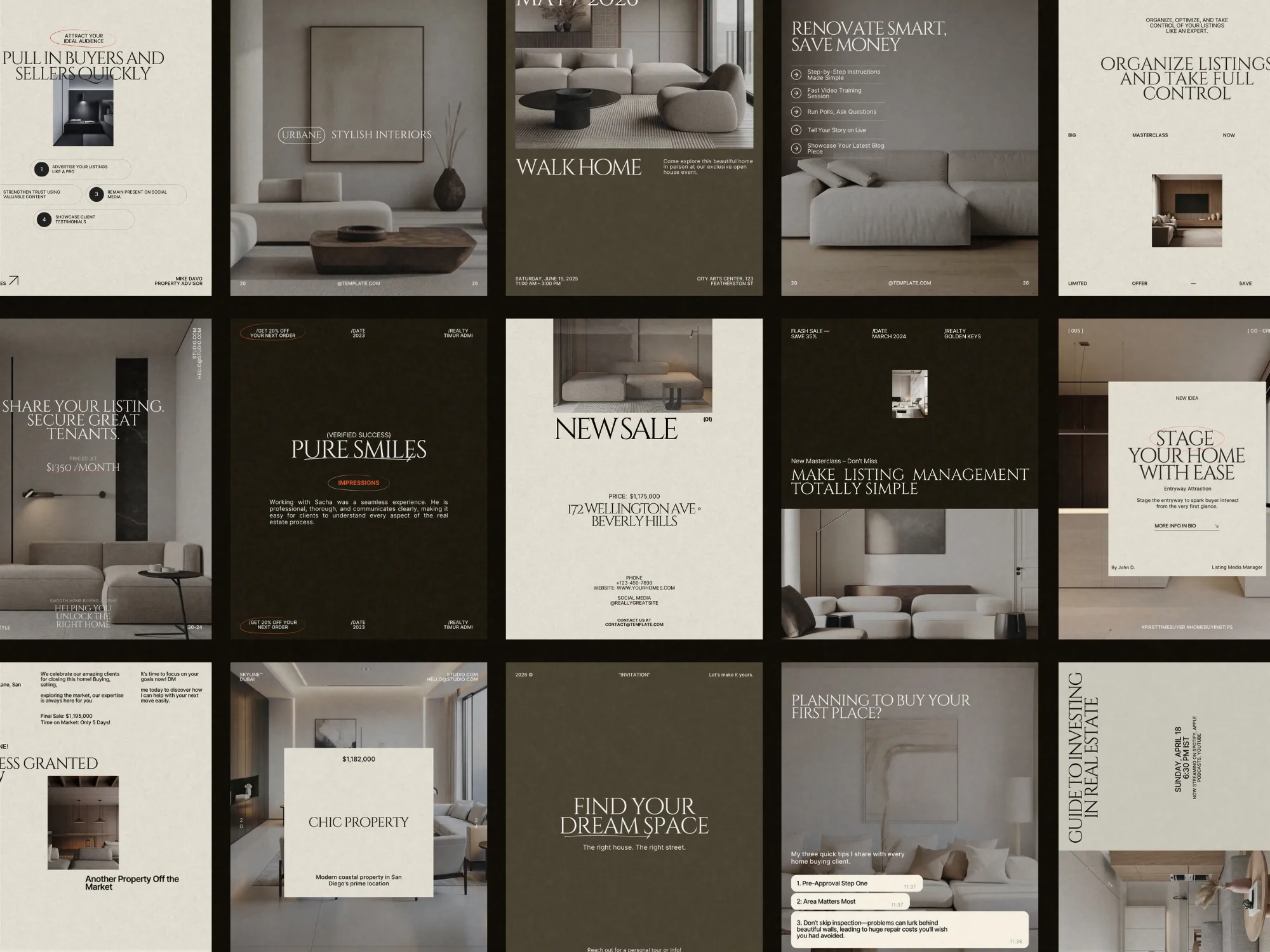 40+ Real Estate Instagram Post Templates | Transform Listings