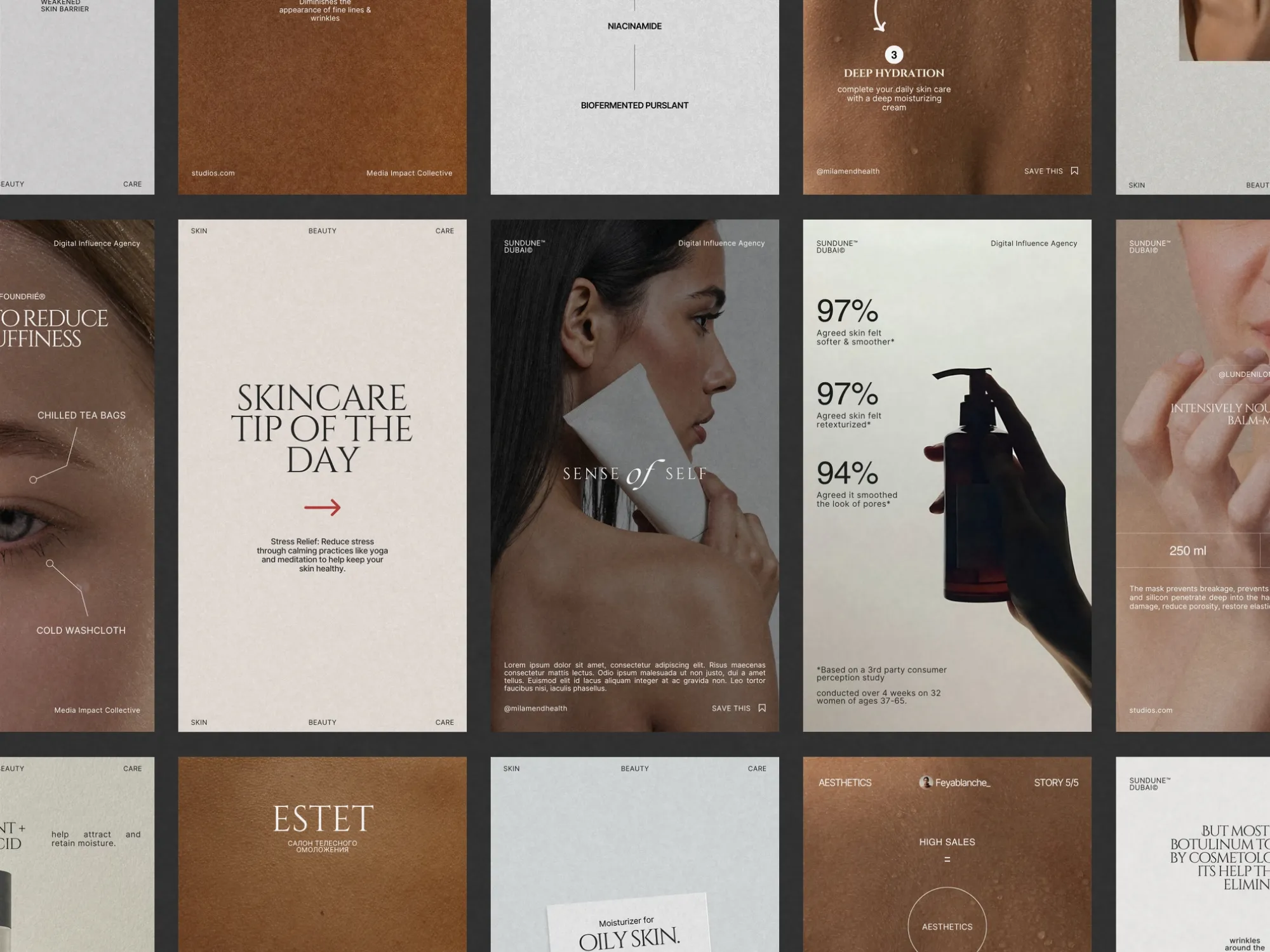 Skincare Instagram Story Templates for Cohesive Brand Content