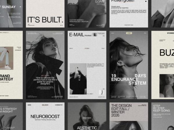 Vibrant Canva templates for Instagram stories designed for marketing, showcasing 105 easy-to-edit visuals for promotions. Perfect for brands.