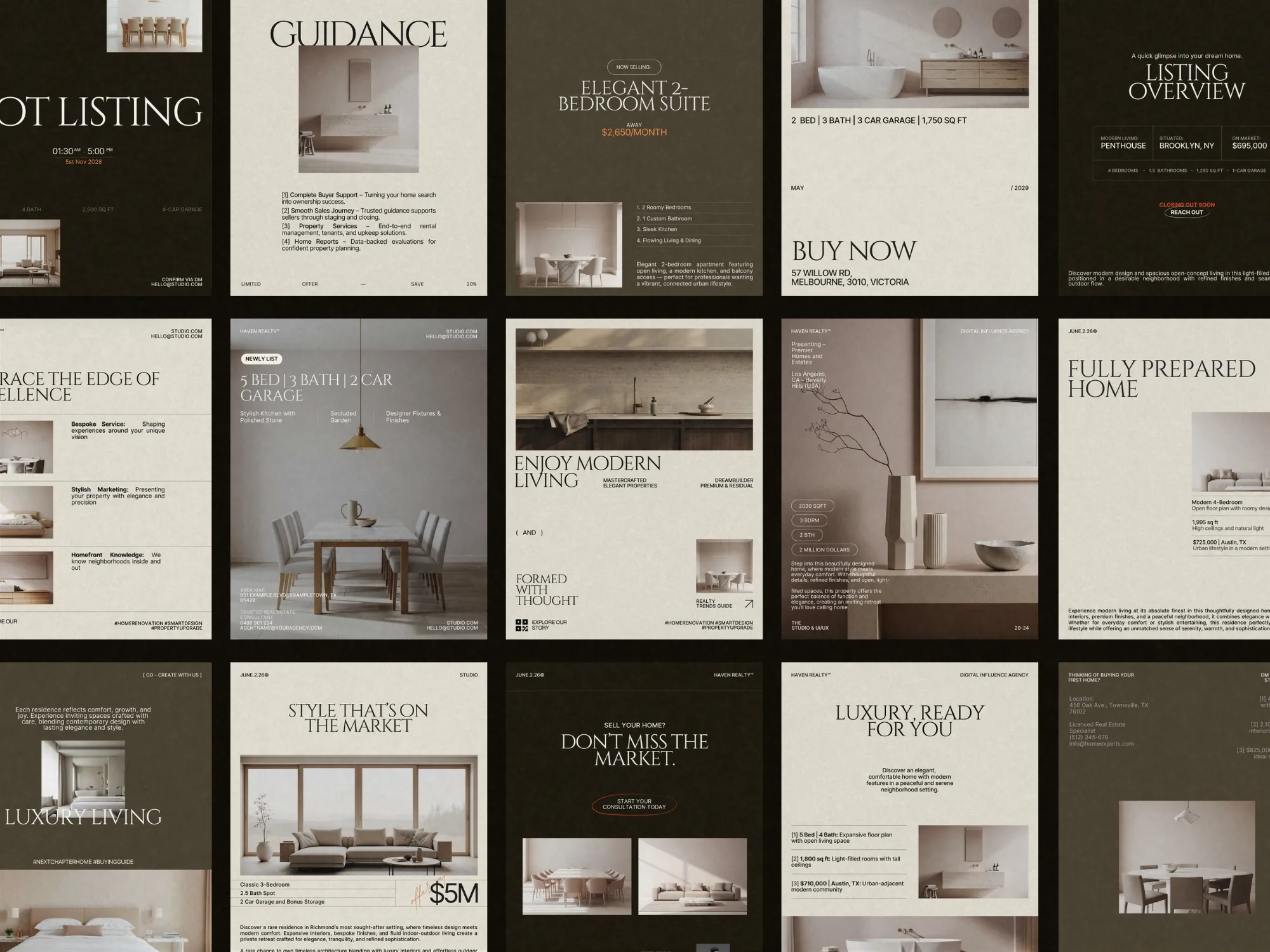 40+ Real Estate Instagram Post Templates for Engaging Listings