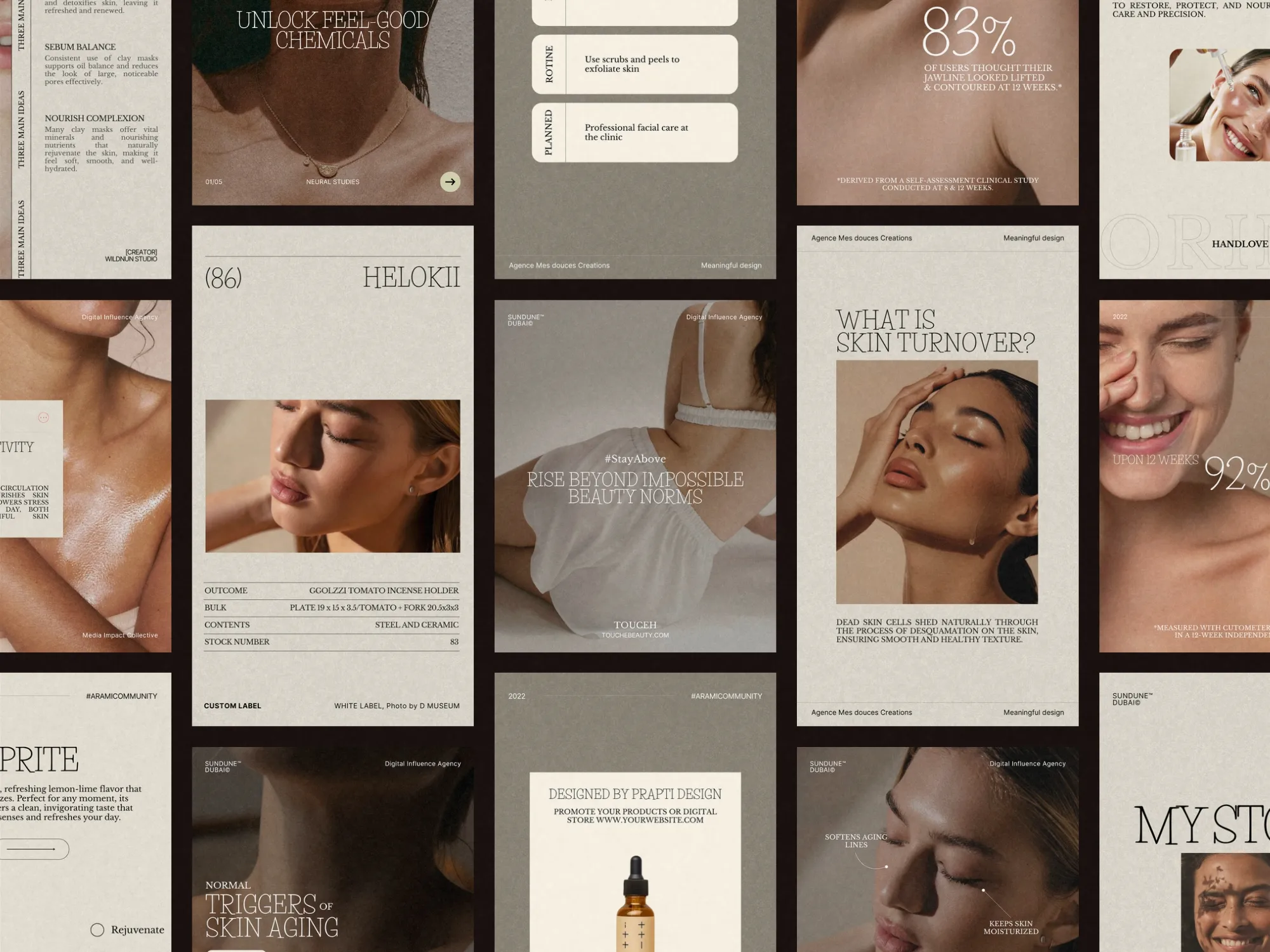Skincare Instagram Post & Story Templates for Engaging Content