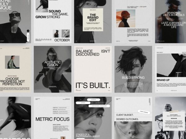 Fully editable Instagram Marketing Posts designed for Canva, perfect for launches and promotions, sized 1080x1350 PX.