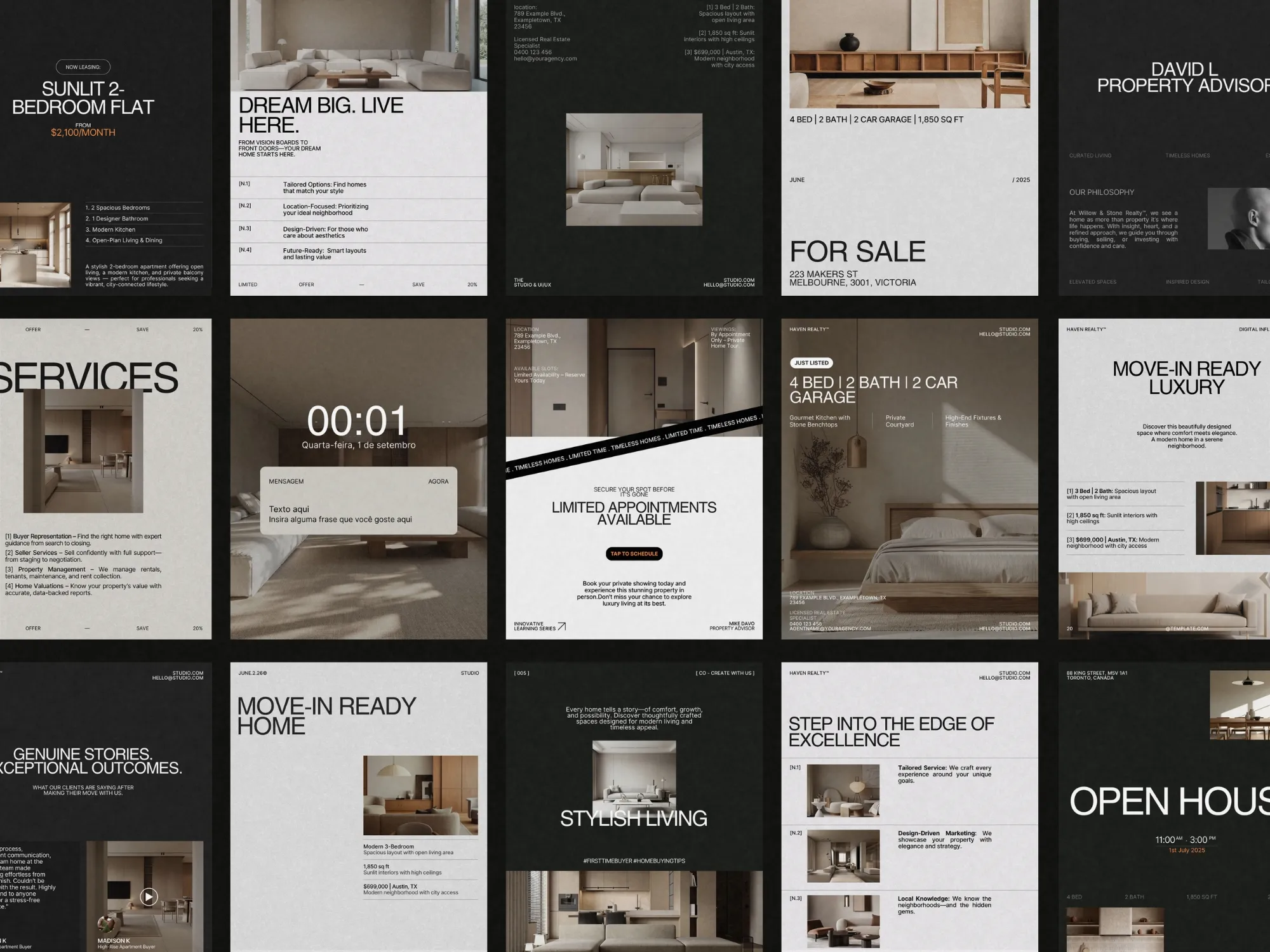 40+ Editable Real Estate Instagram Post Templates in Canva