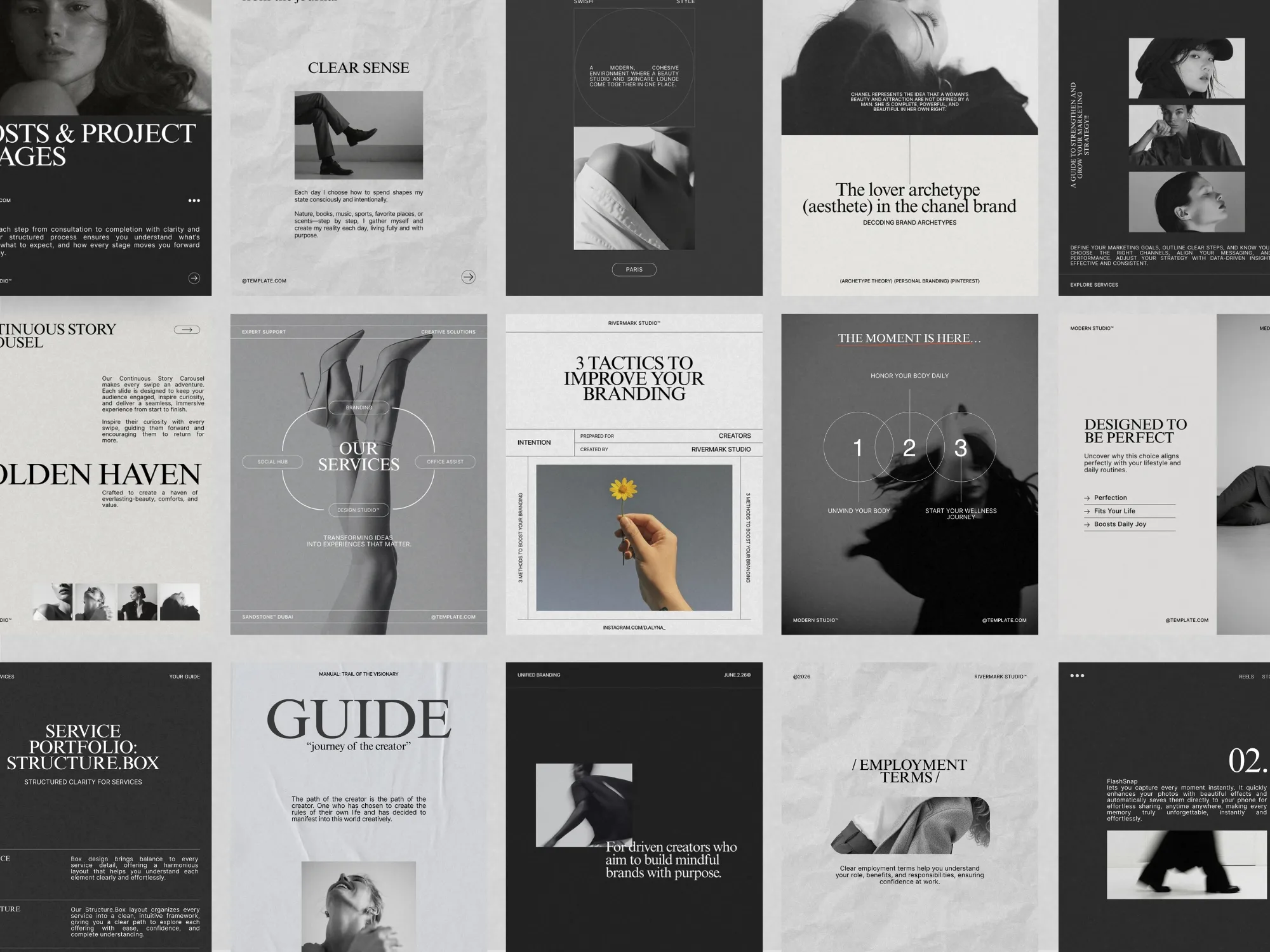 Instagram Marketing Posts Kit | 35 Canva Editable Templates