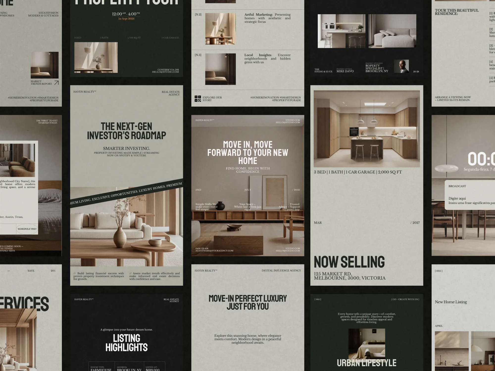 Canva Realtor Kit: 80 Real Estate Post and Story Designs