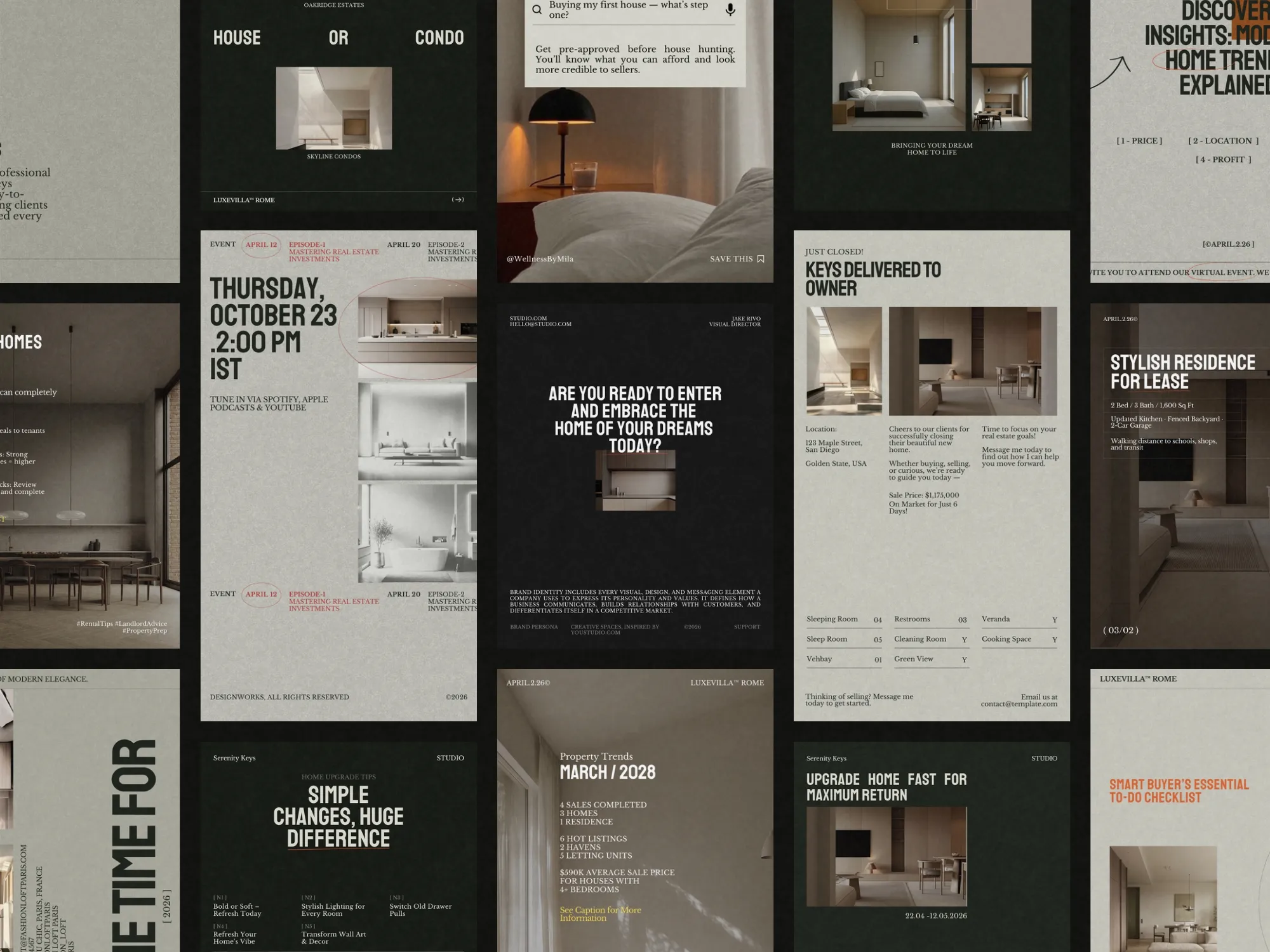 Canva Realtor Kit: 80 Post and Story Ready-Made Template