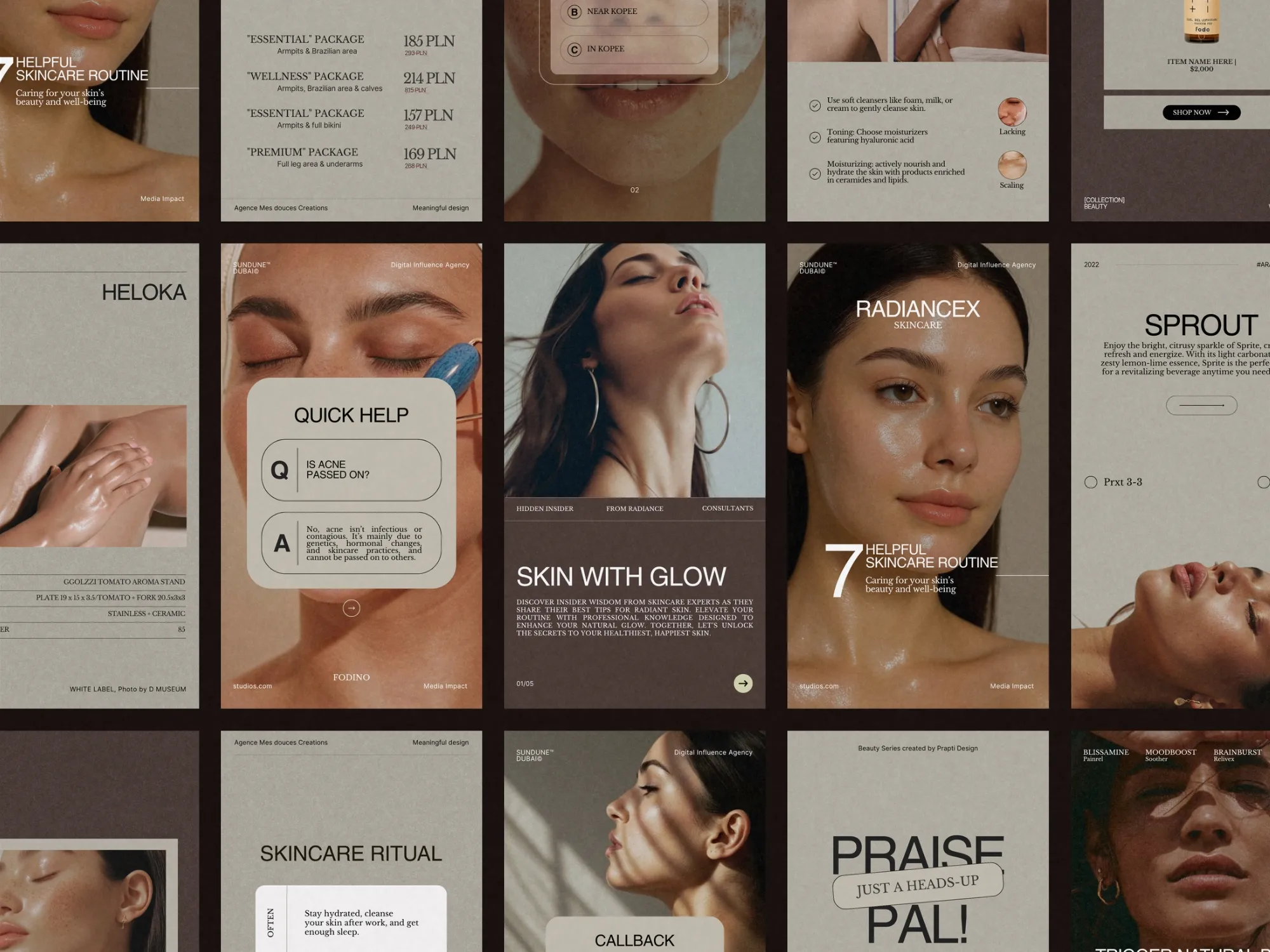 Skincare Instagram Story Templates Bundle | Enhance Your Brand