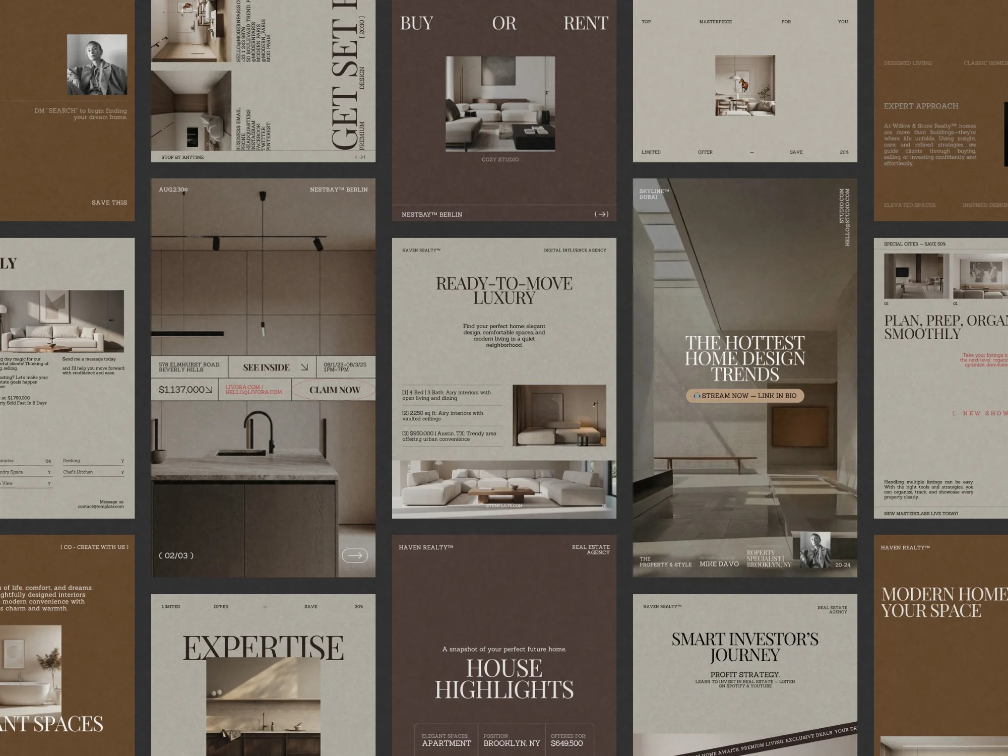 Real Estate Instagram Template Bundle | Elevate Your Social Media