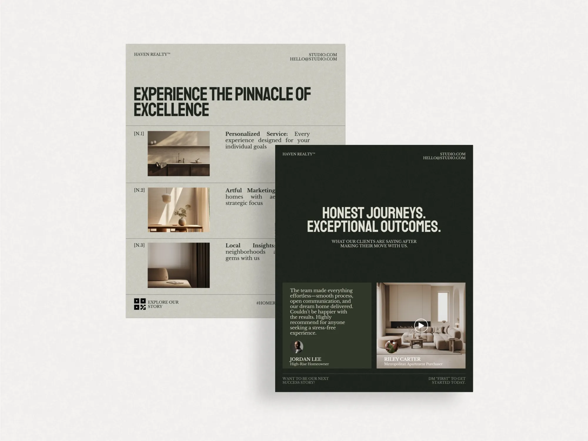 Fully customizable Canva property listing post designed for realtors to engage clients, ideal for promoting open houses and updates.