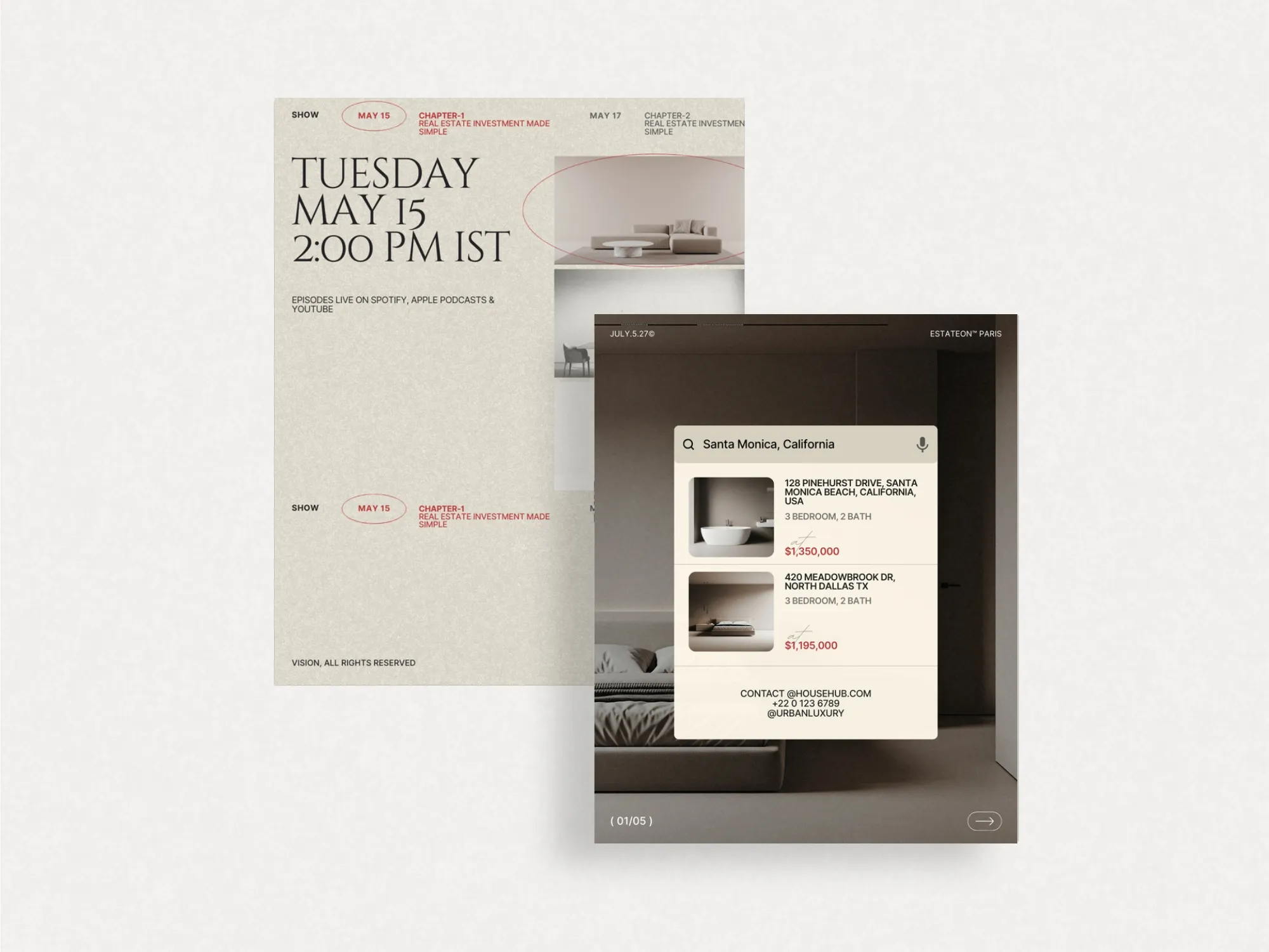 Editable Canva templates for real estate Instagram, showcasing eye-catching designs perfect for promoting open houses and listings at 1080x1350 PX.