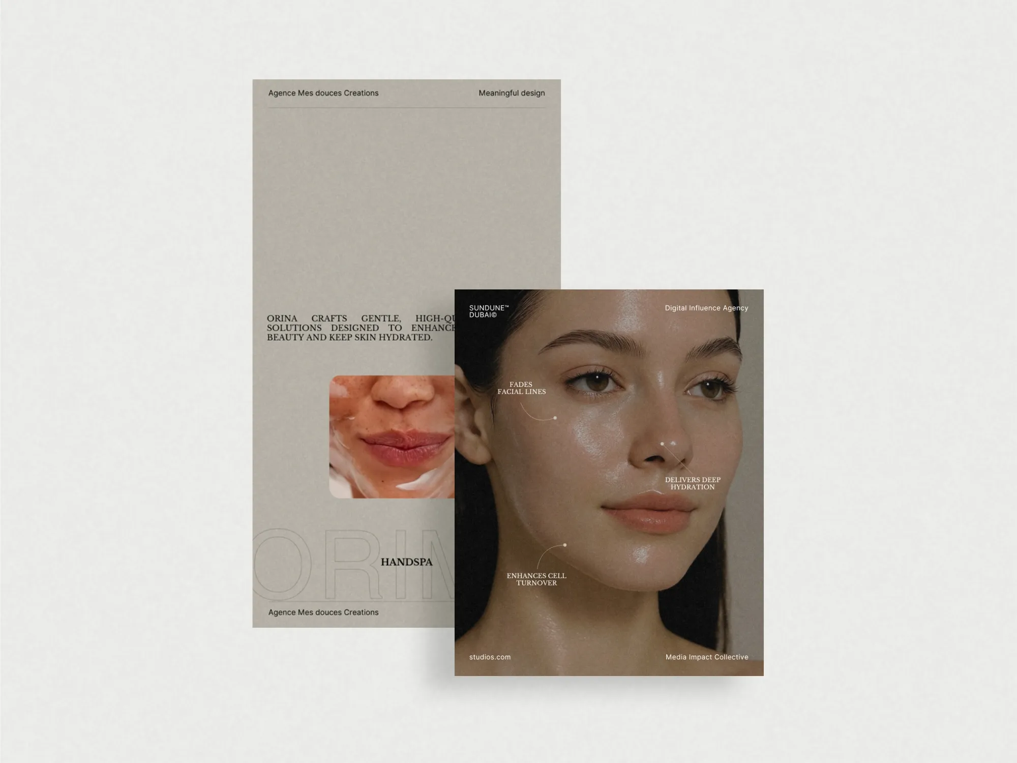 Stylish Instagram templates for skincare brands showcasing product benefits and glowing transformations, ideal for estheticians and salons, in Canva format.