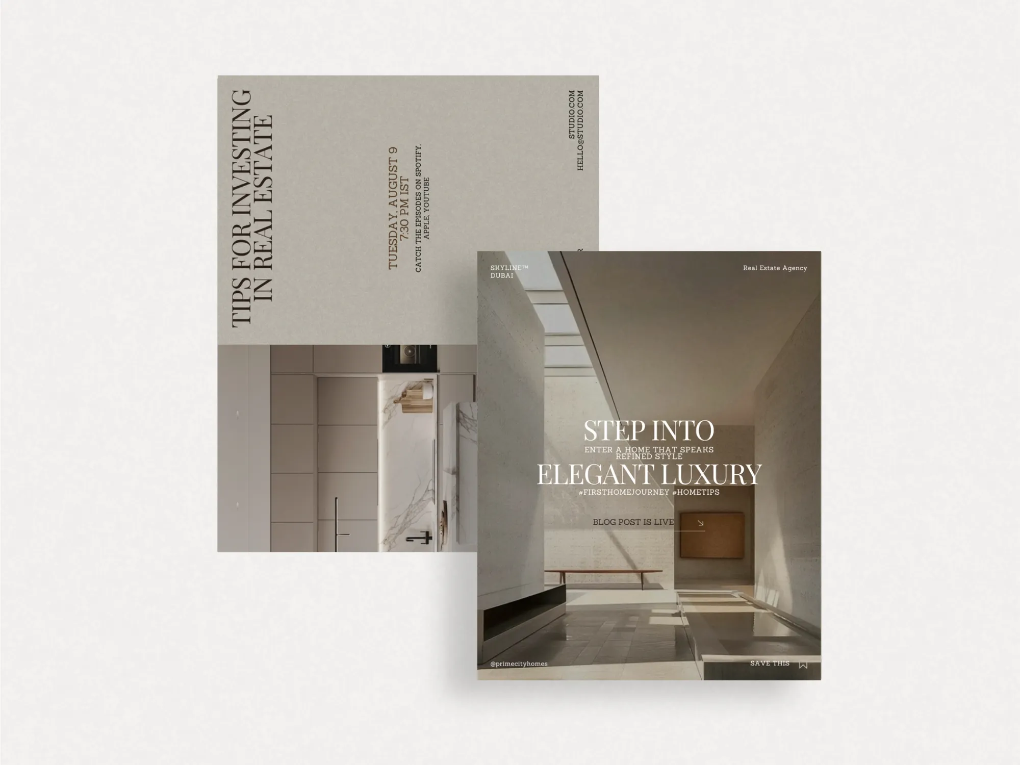 Fully editable Instagram post template for real estate agents, designed in Canva, featuring crisp graphics and space for property details.