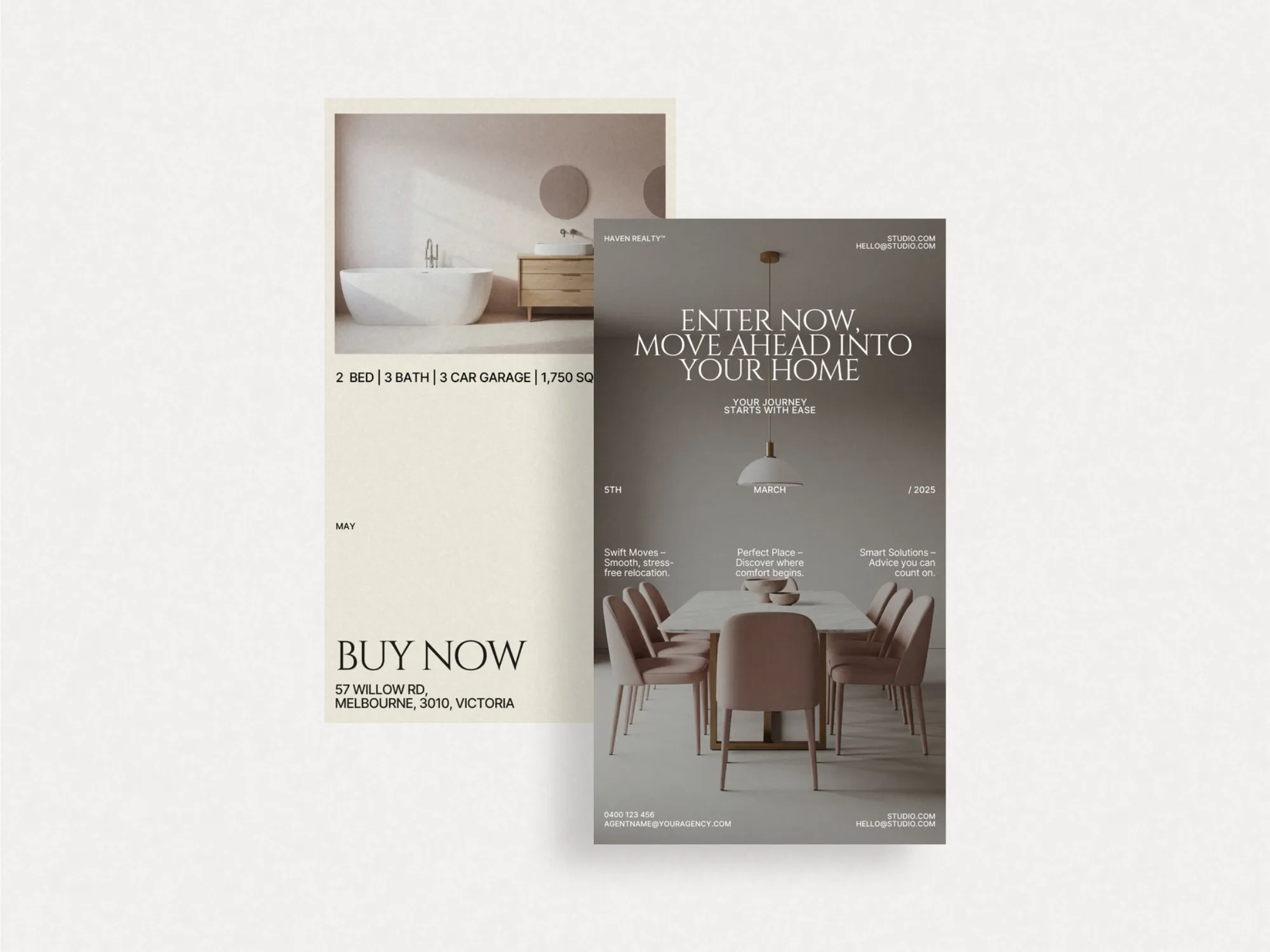 Professional realtor promo story kit featuring 40 vibrant templates for effective social media marketing in real estate, compatible with Canva.