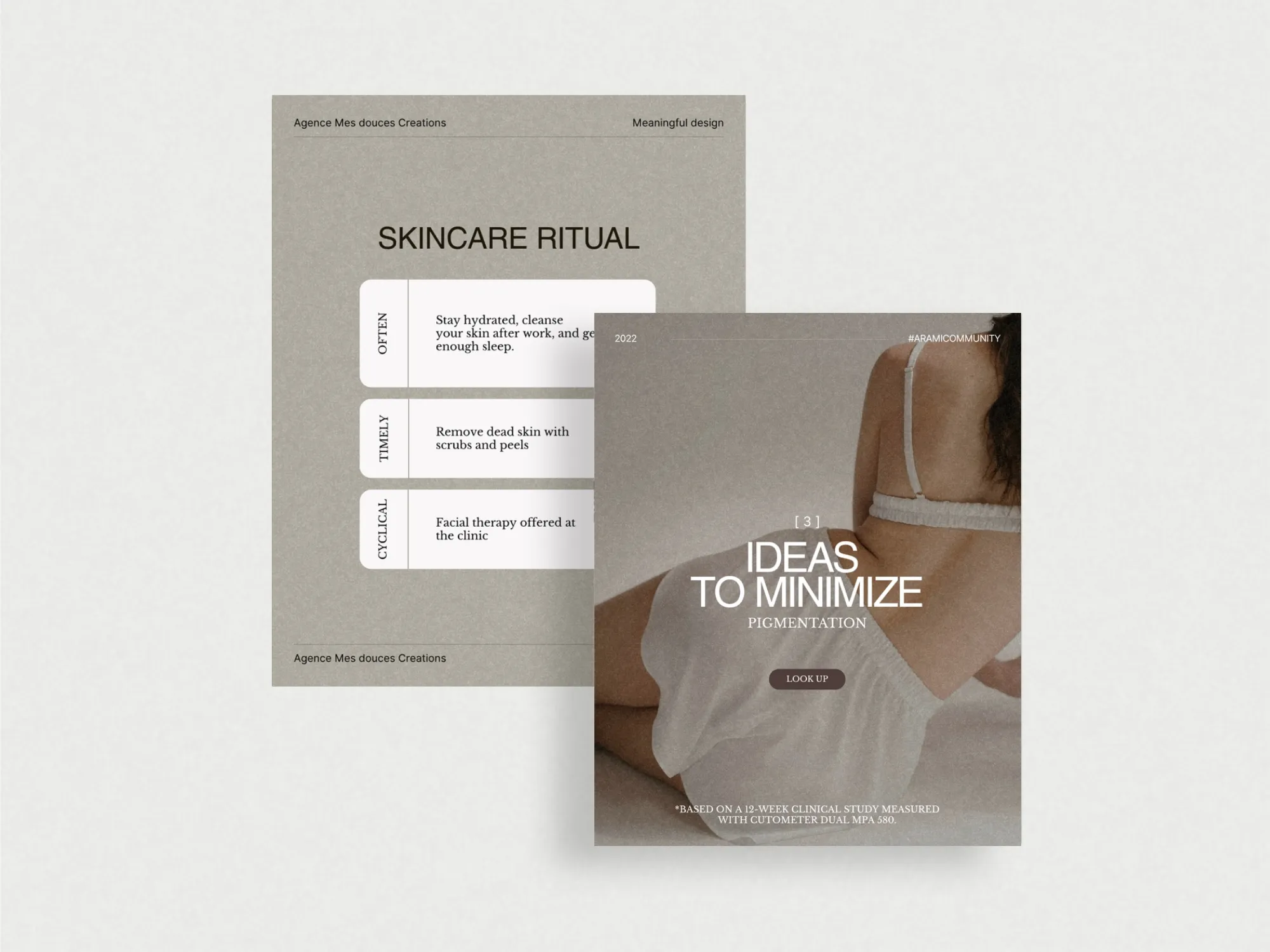 Eye-catching beauty social media Canva templates featuring 35 versatile designs ideal for skincare brands to highlight products and routines.