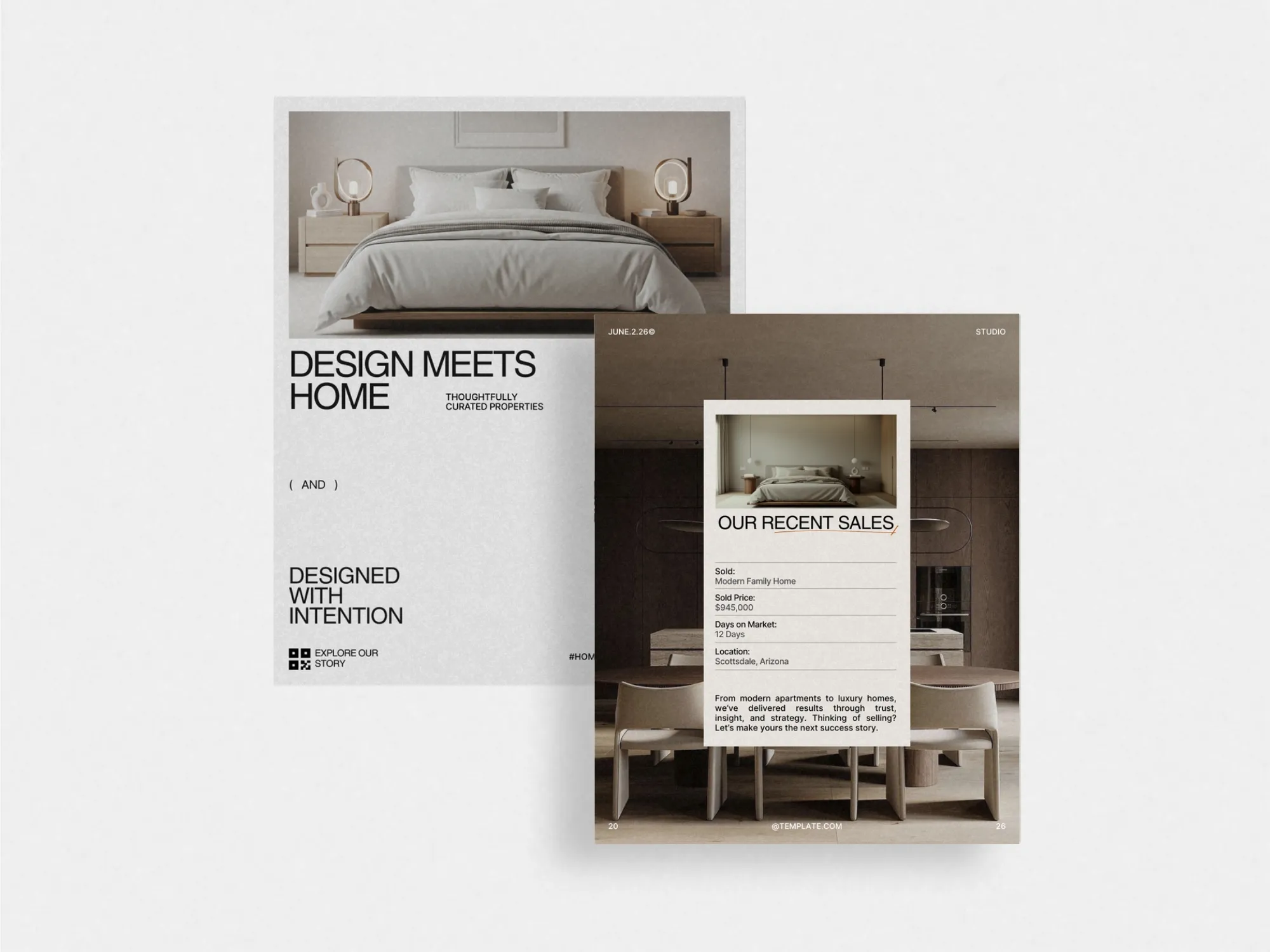 Professional Canva property listing post template showcasing a sleek design tailored for realtors to boost engagement and attract buyers.