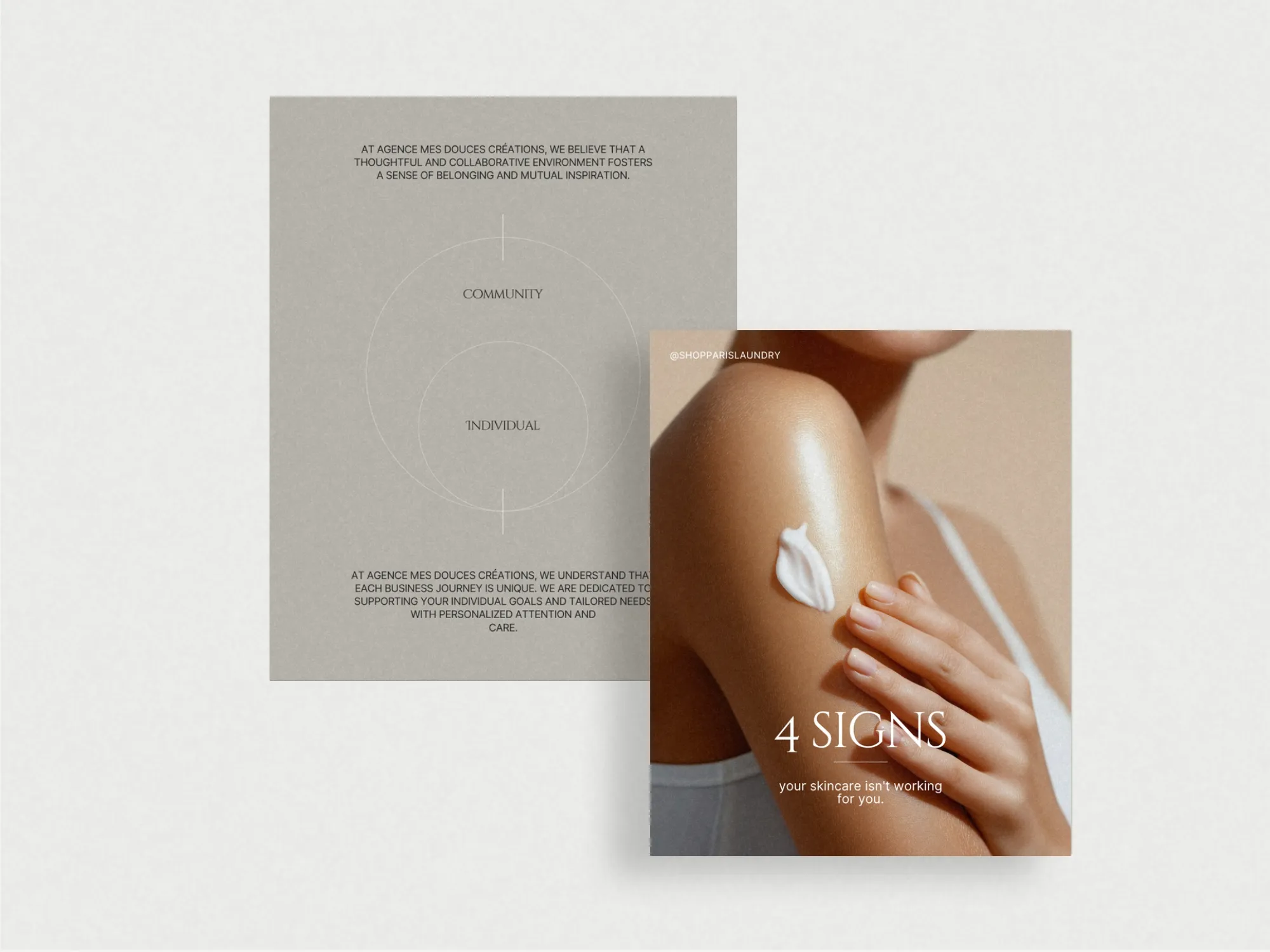 Professional beauty social media Canva template, 1080x1350 px, ideal for showcasing skincare routines with a modern, clean design.