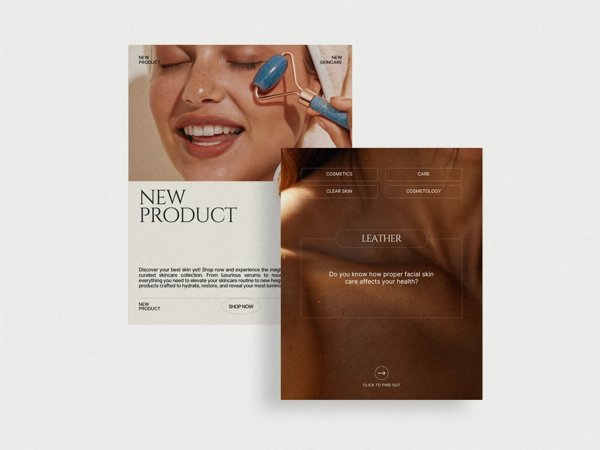 Customize your beauty social media with these 35 stylish Instagram post templates designed for skincare brands in Canva.