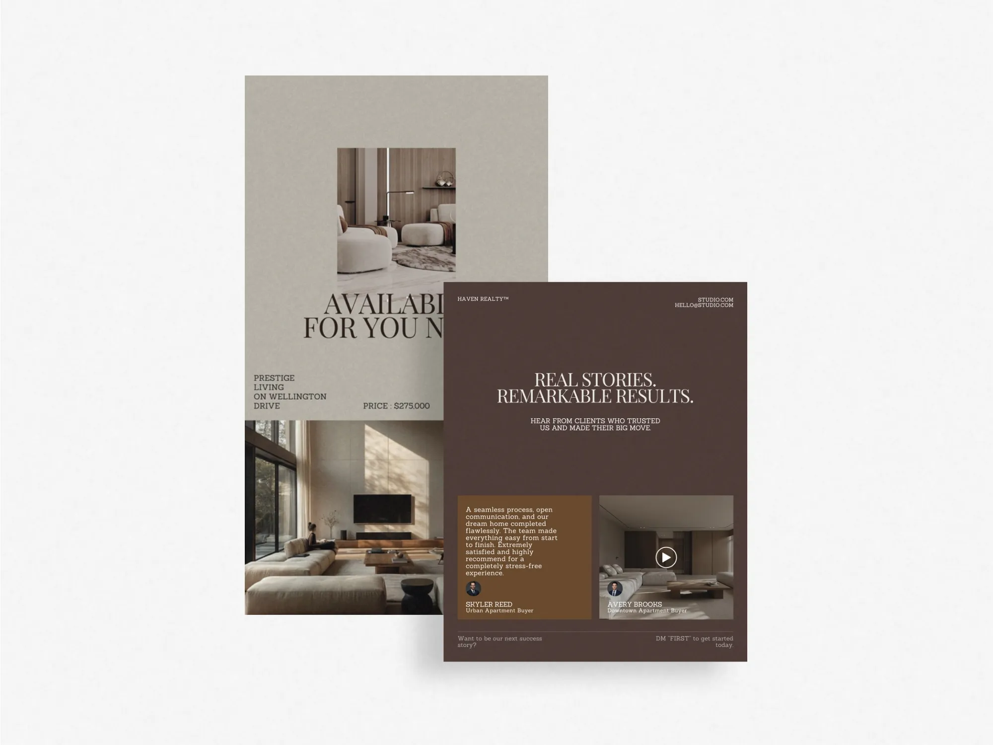 Eye-catching Instagram story templates for real estate, offering 240 flexible designs to elevate your property presence on social media.