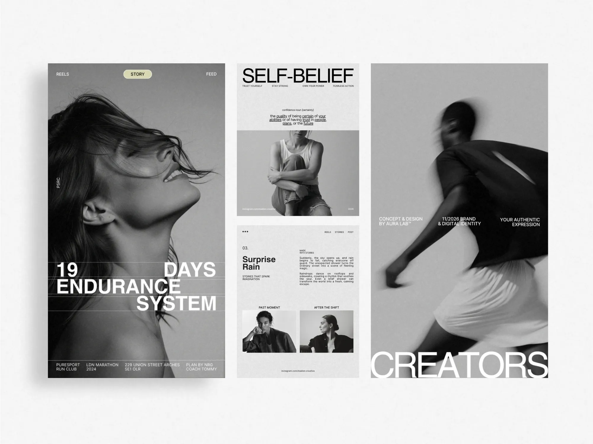 Modern and versatile Canva templates for Instagram stories and posts, designed specifically for marketing purposes, ideal for digital agencies.