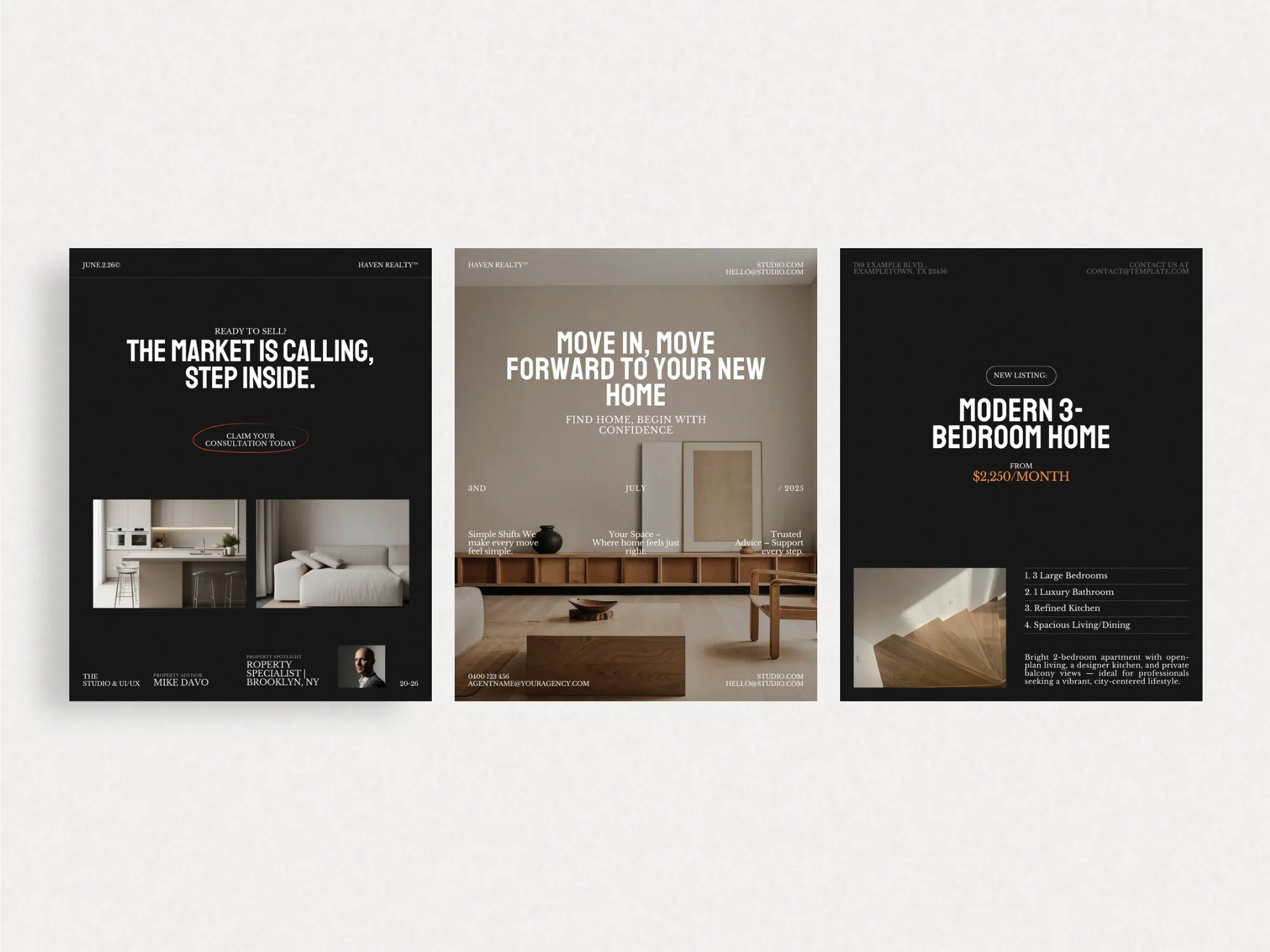 Stylish and engaging real estate Instagram post template, crafted for quick edits in Canva, perfect for attracting potential buyers.