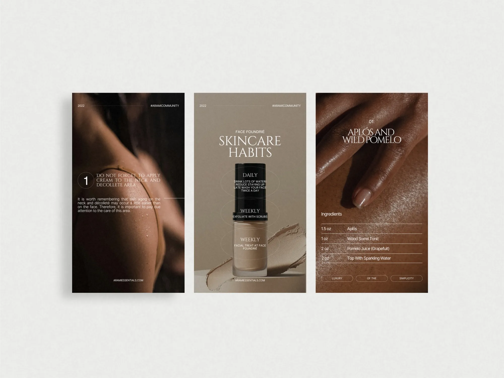 Editable skincare Instagram story templates for Canva, featuring a polished aesthetic to enhance your beauty brand's social presence.