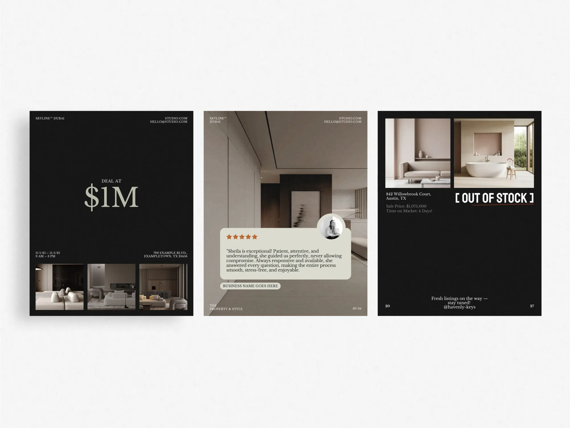 Stylish real estate Instagram post templates bundle featuring vibrant designs, ideal for agents to showcase listings and engage potential buyers effectively.