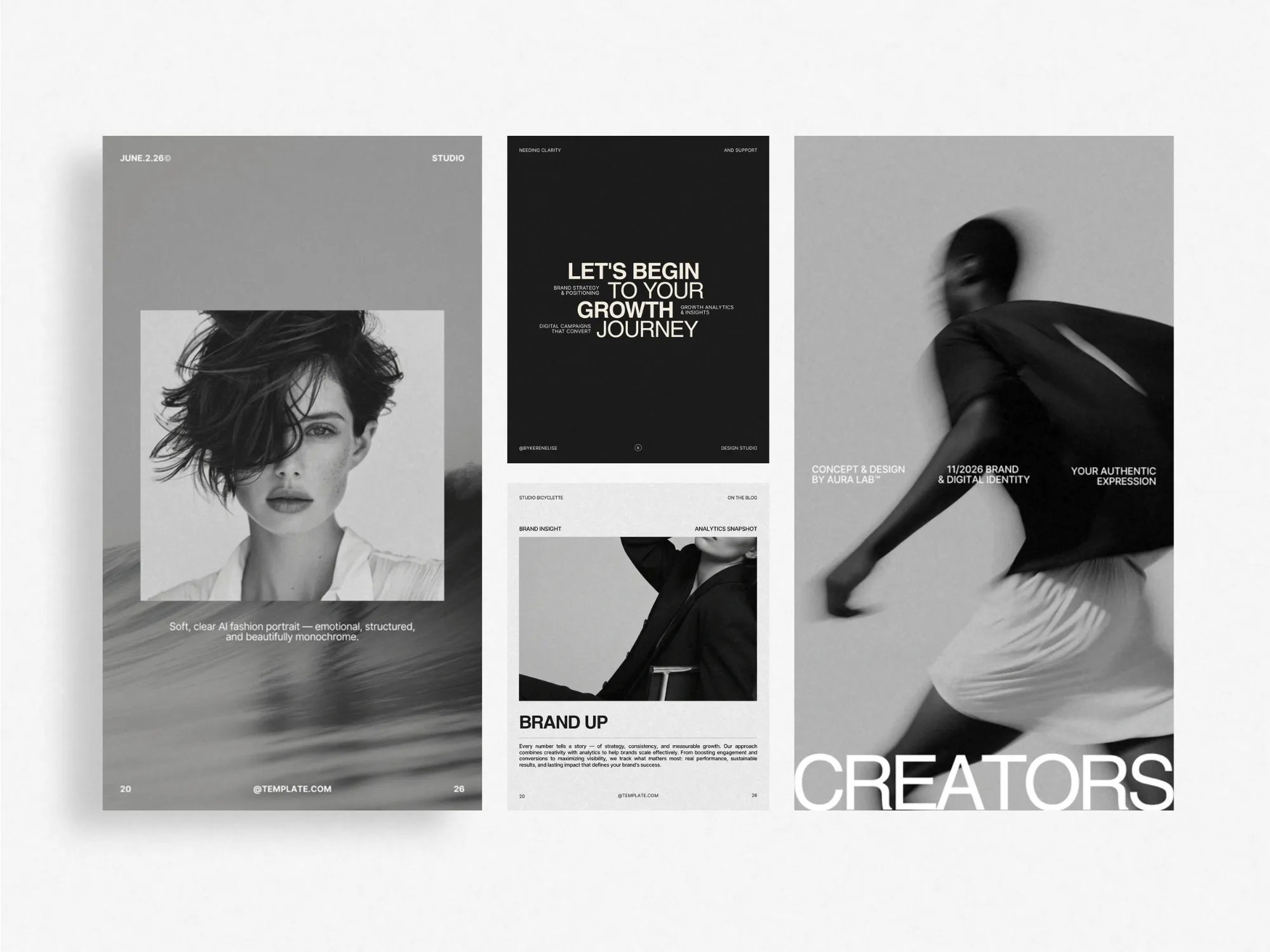 Digital download of Instagram marketing templates, 1080x1350 PX dimensions, enabling streamlined and cohesive plans for ecommerce stores.