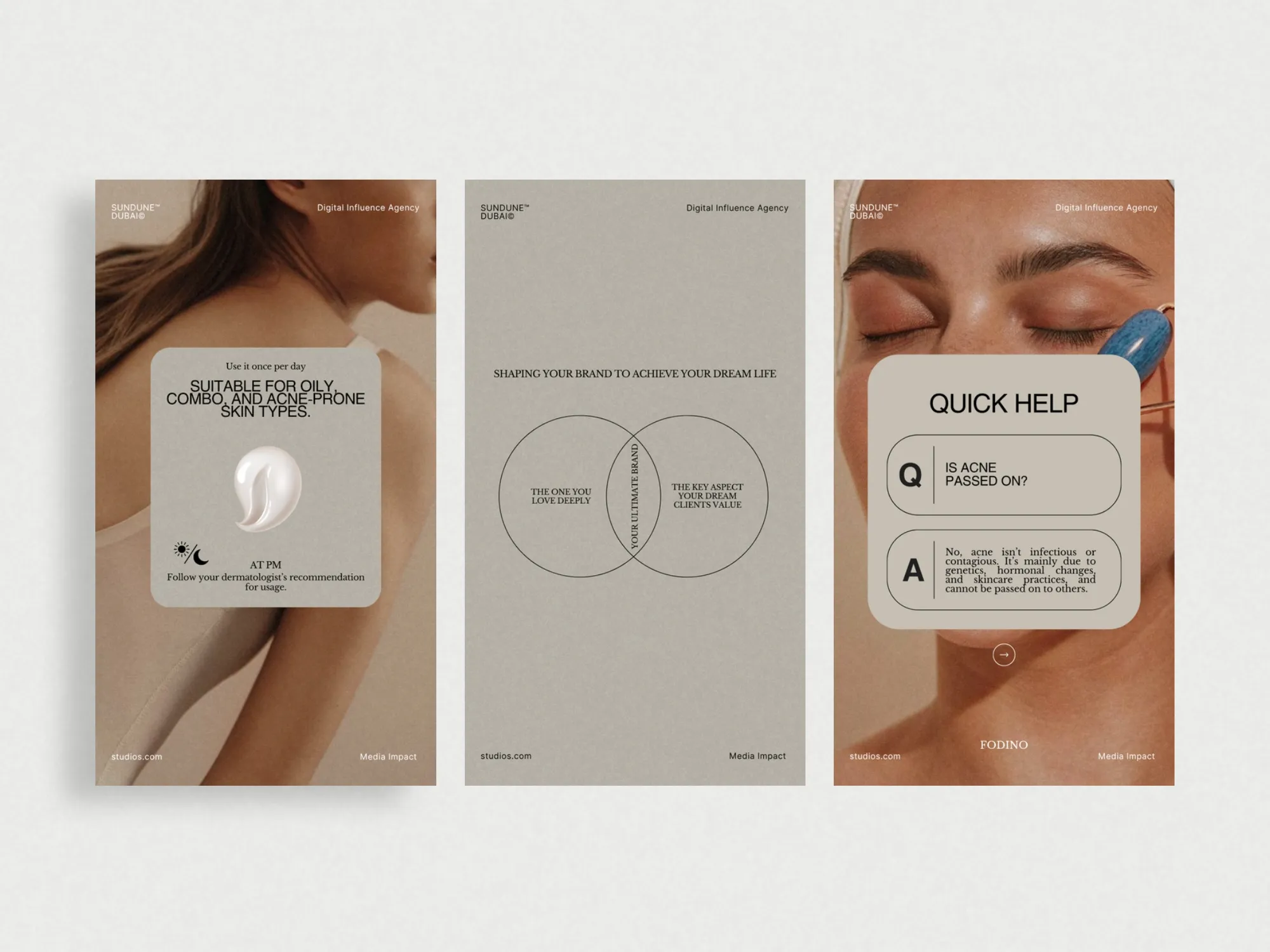 Elevate your skincare brand's presence with customized Instagram story templates, sized at 1080x1920 PX for stunning visual marketing in Canva.