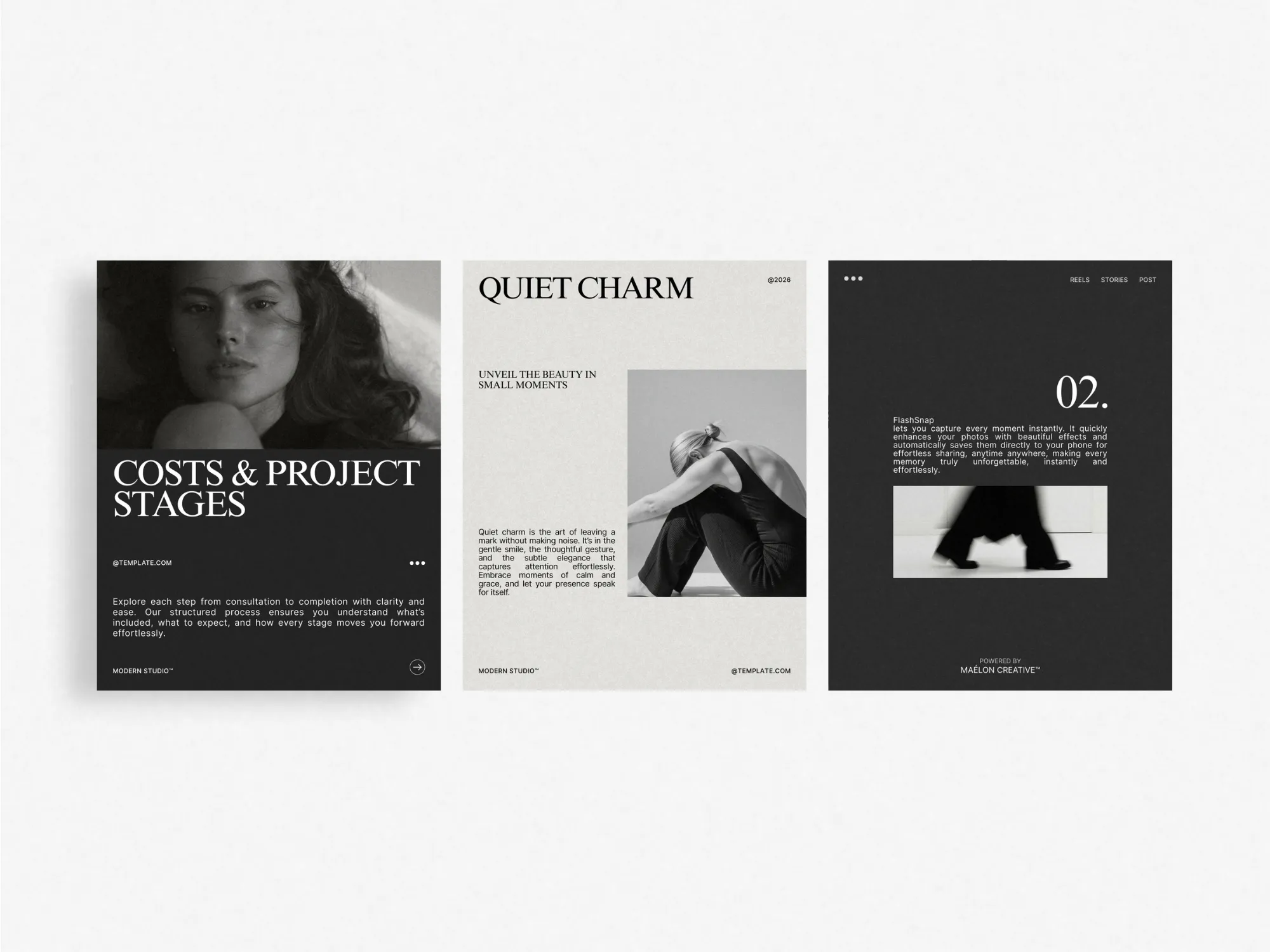 Editable Instagram Marketing Posts designed by Prapti Design, perfect for creators looking to drive clicks with vibrant layouts in 1080x1350 PX.