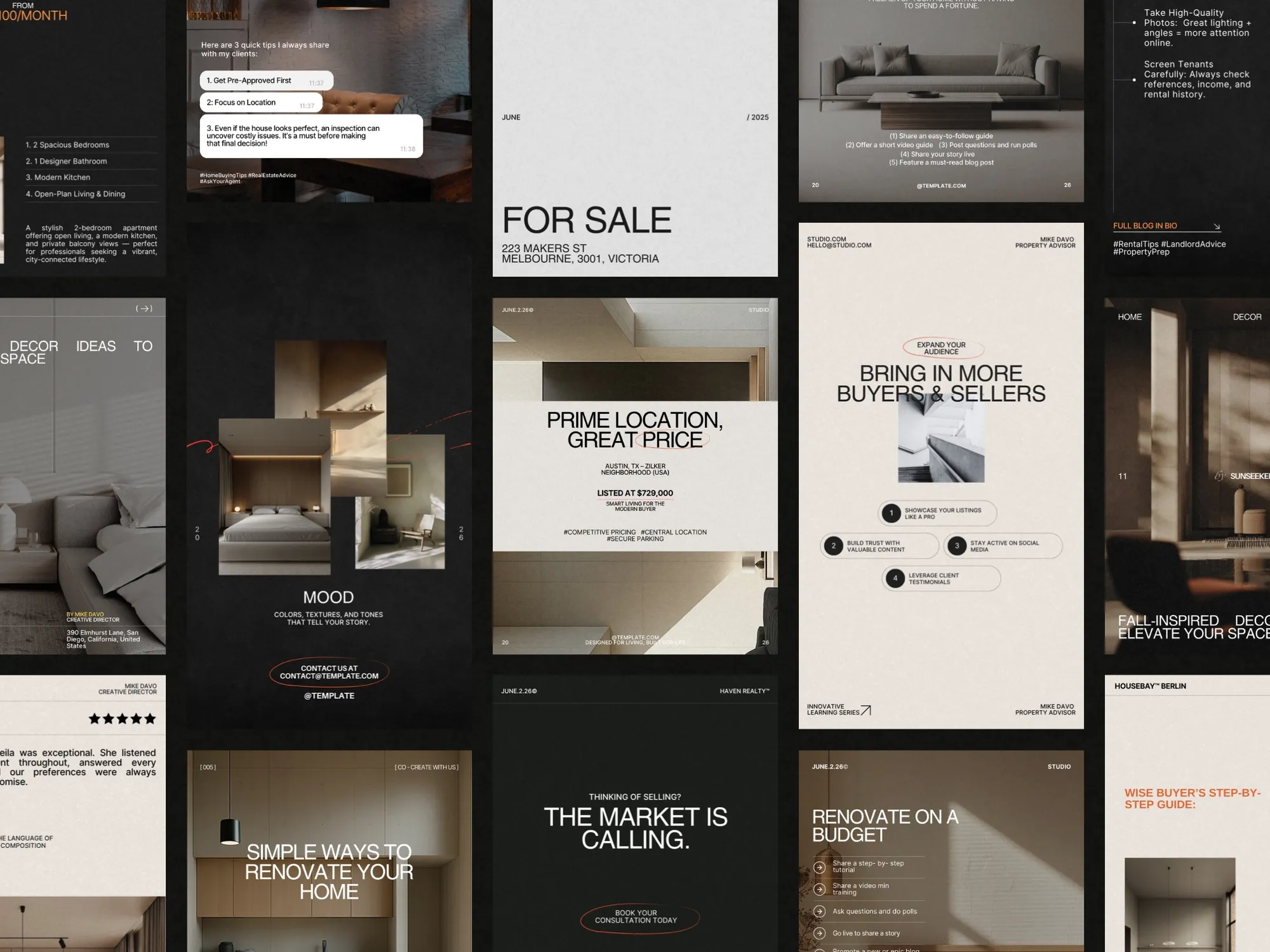 Versatile Instagram post template at 1080x1350 px, tailored for realtors to effortlessly showcase properties and engage potential buyers using Canva.