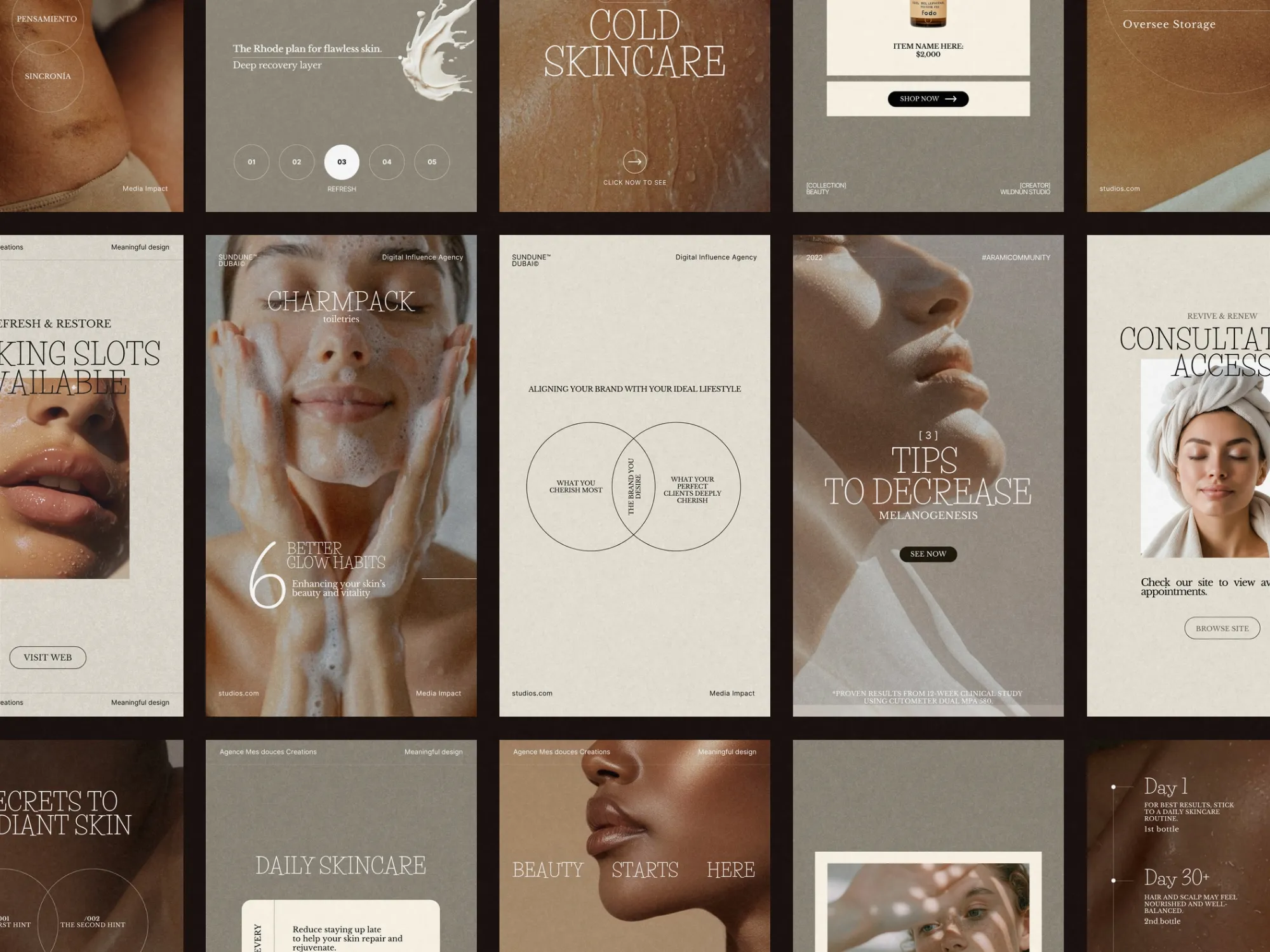 Capture attention with this digital skincare promo kit of 105 templates in 1080x1920 PX, enhancing social media presence effortlessly.