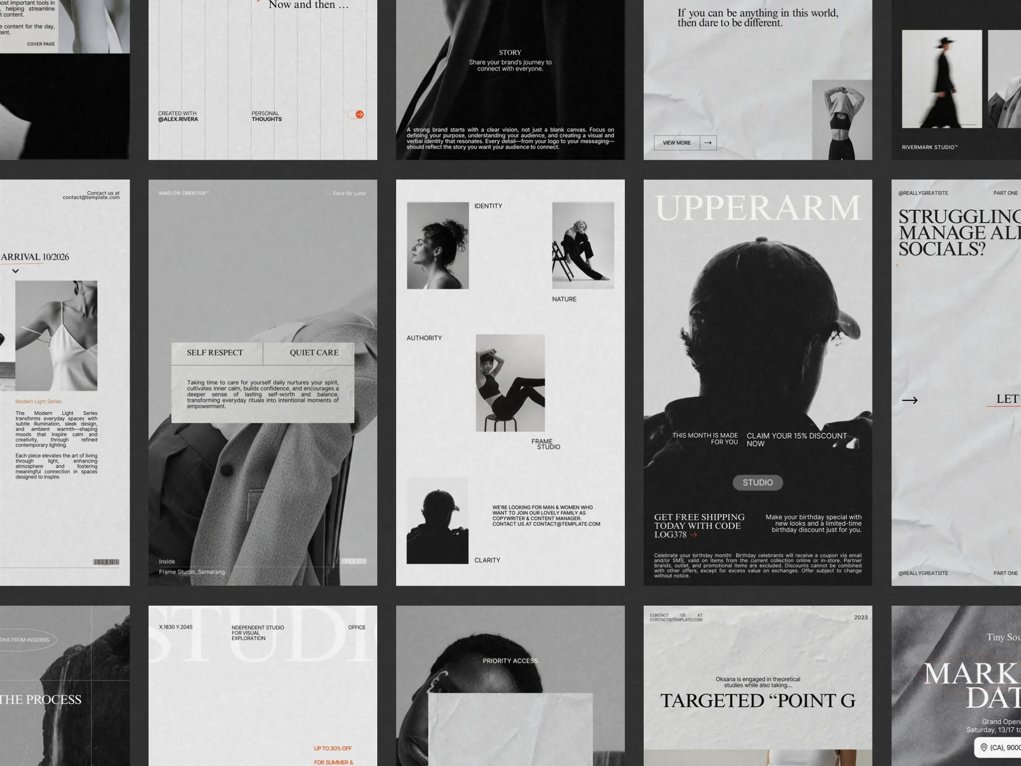 Engage your audience using ready-to-use Instagram story templates, perfect for entrepreneurs and marketing teams alike.