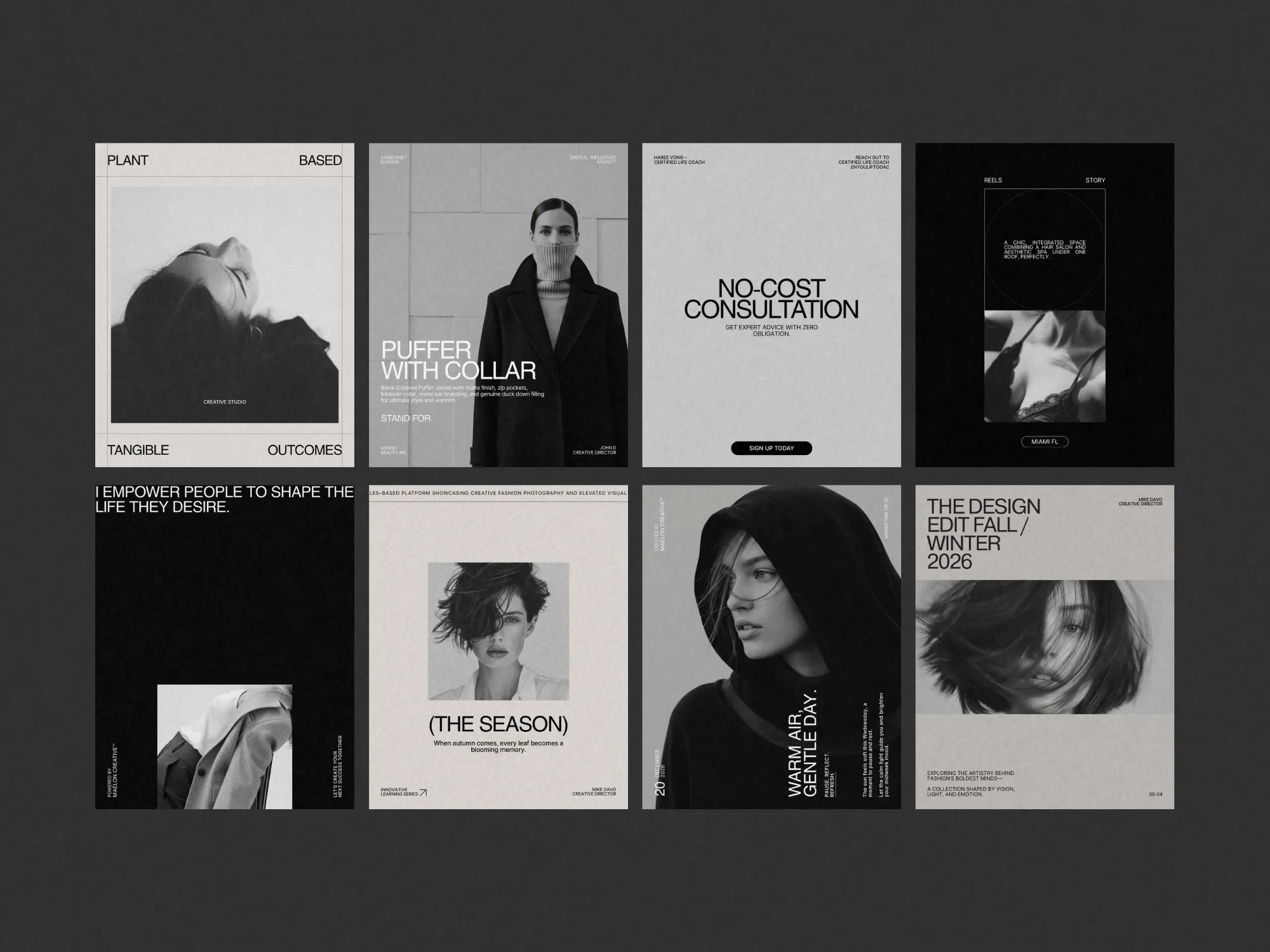 Editable Canva Posts designed for ecommerce brands, featuring modern aesthetics to enhance product visibility and engagement on Instagram.