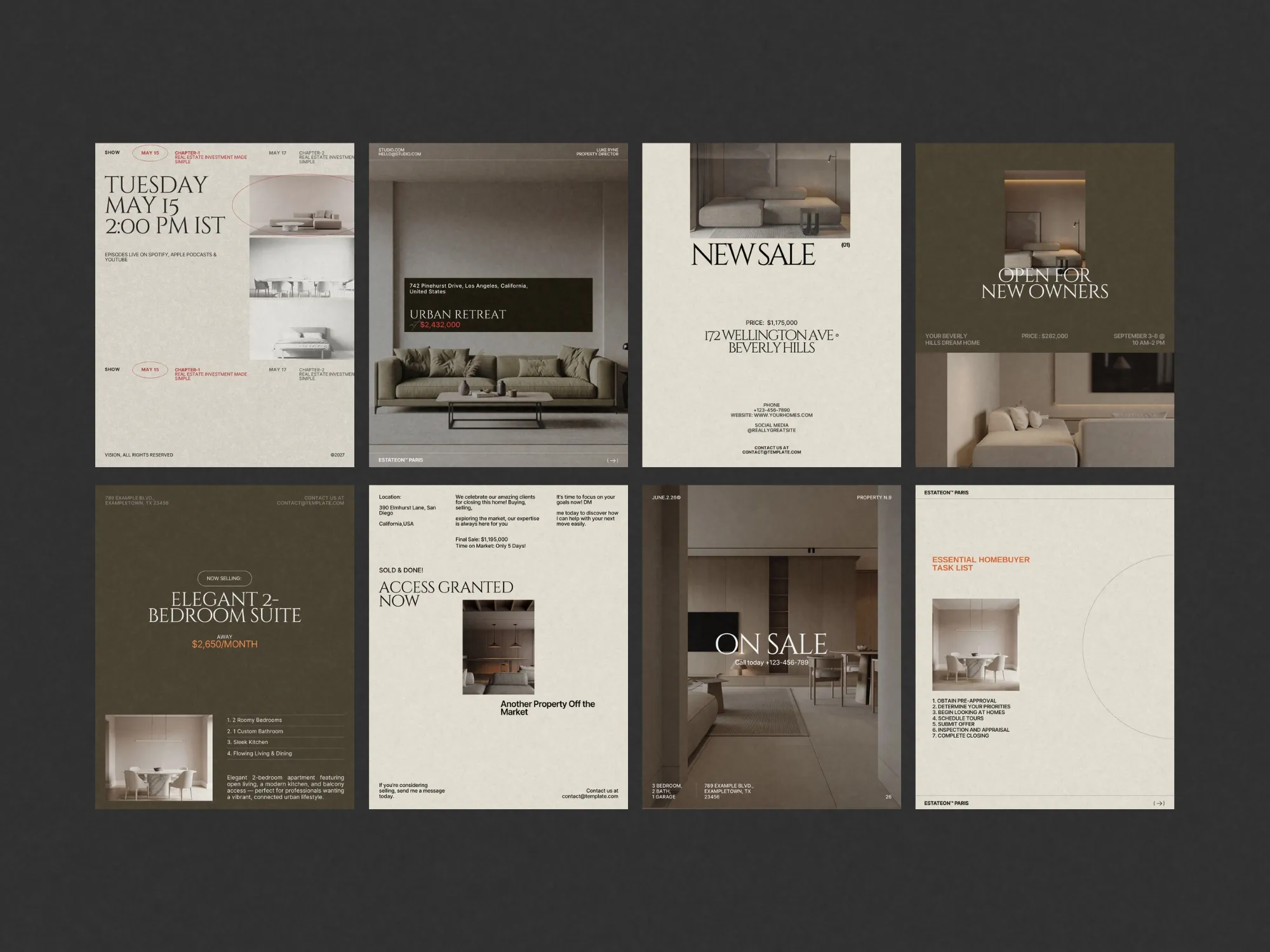 120 stylish Canva templates that elevate real estate marketing, helping developers create consistent, high-quality social media content.