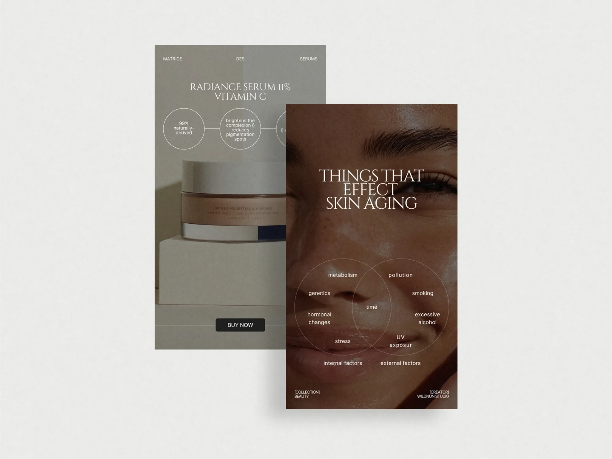 Vibrant and modern skincare Instagram story templates, ideal for engaging content that resonates with skincare enthusiasts and brands.