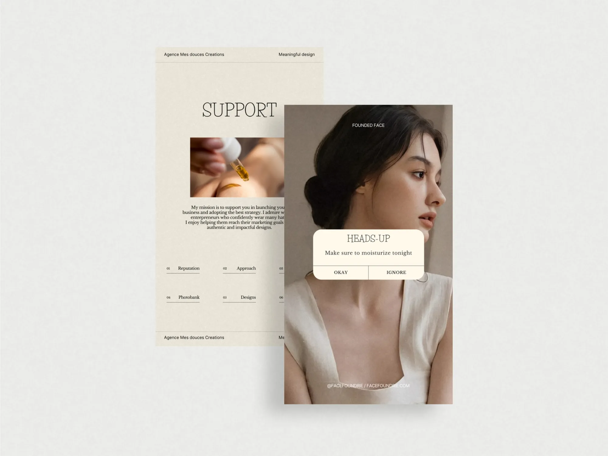 Stylish skincare story templates designed for Canva, ideal for beauty studios and estheticians to promote products and educate clients.