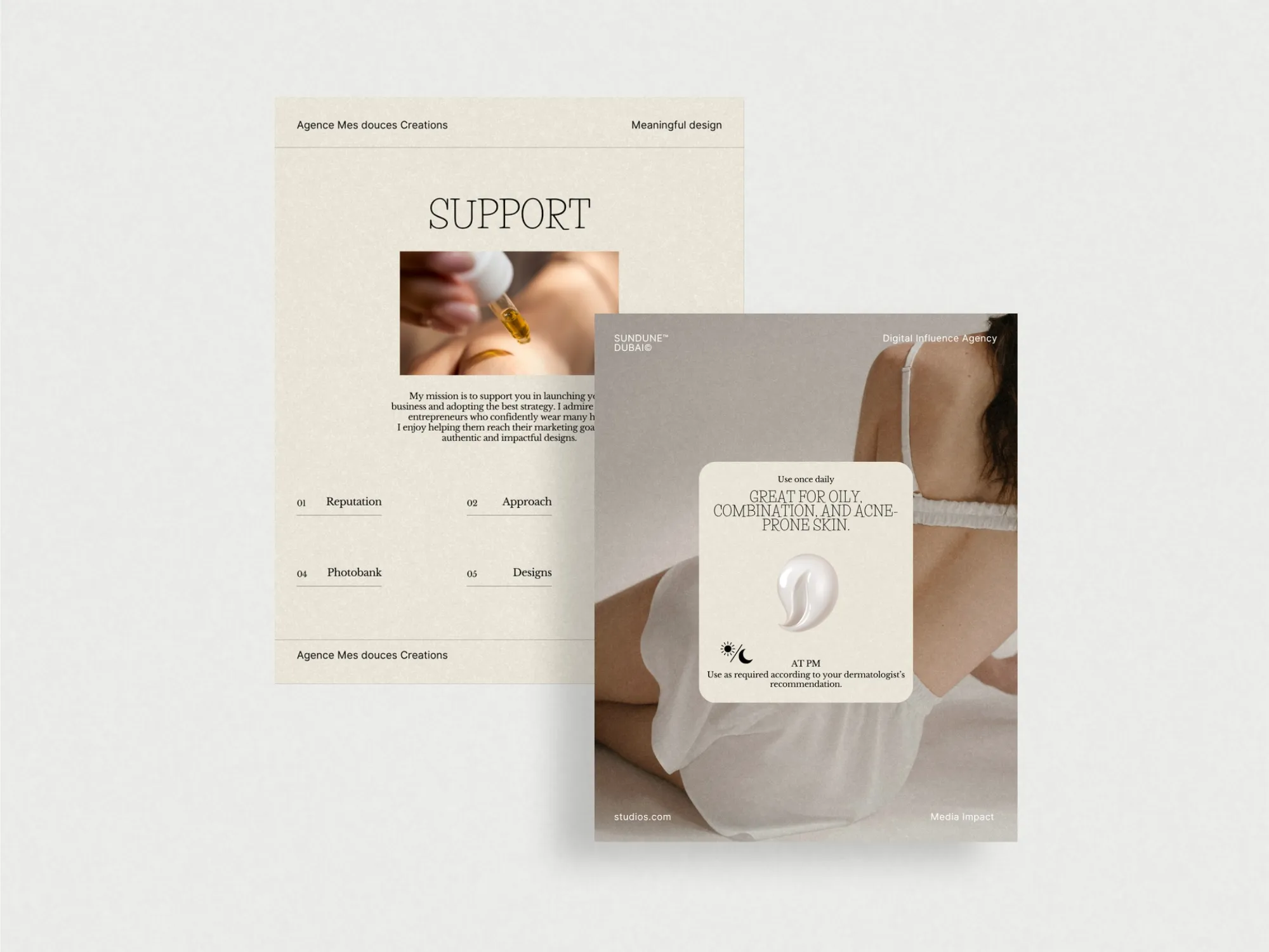 Transform your beauty content with this digital skincare post bundle template set, featuring unique designs at 1080x1350 PX for impactful marketing.