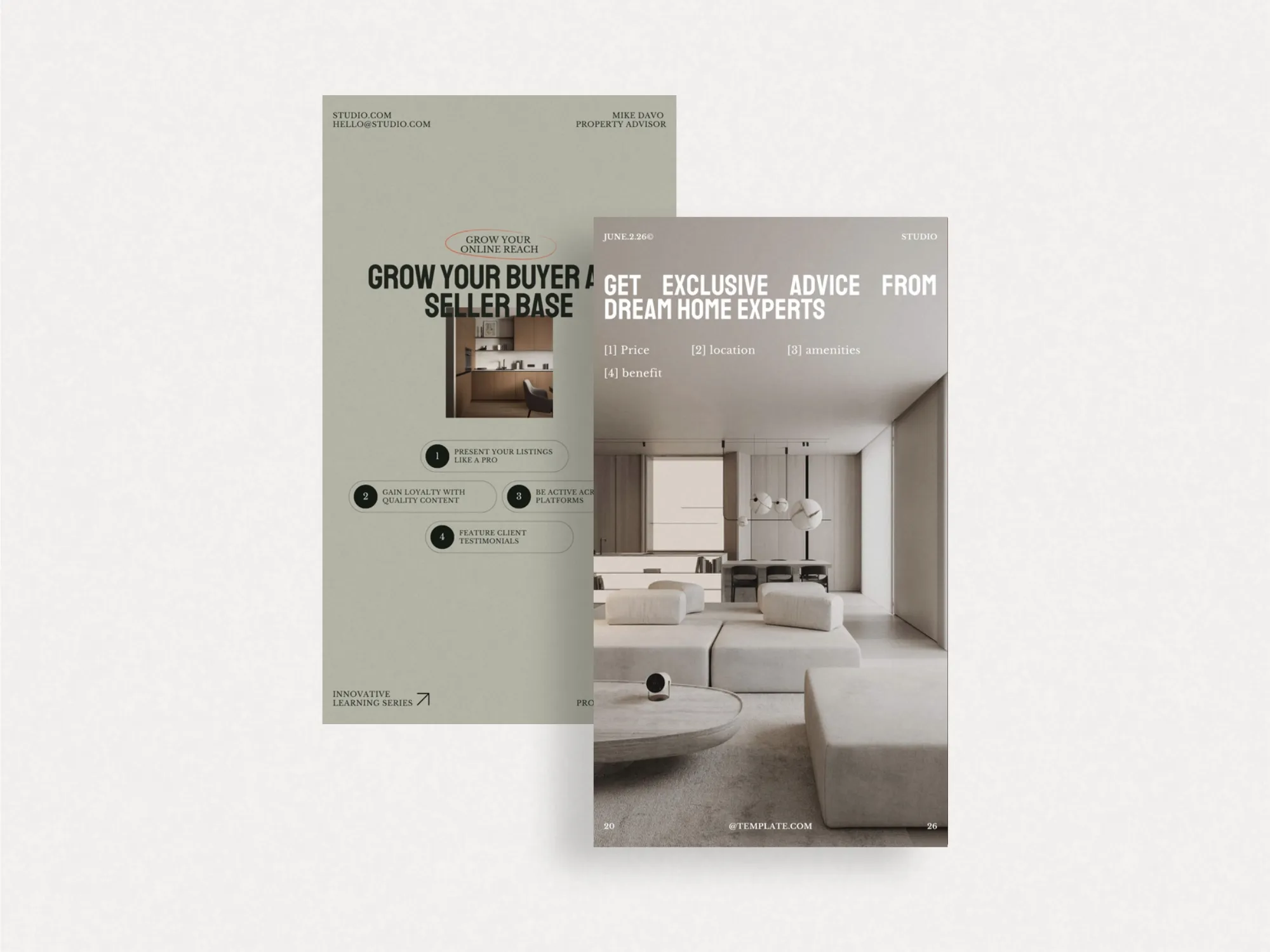 Dynamic real estate Instagram story templates that elevate property promotion with vibrant visuals, crafted specifically for quick edits on Canva.