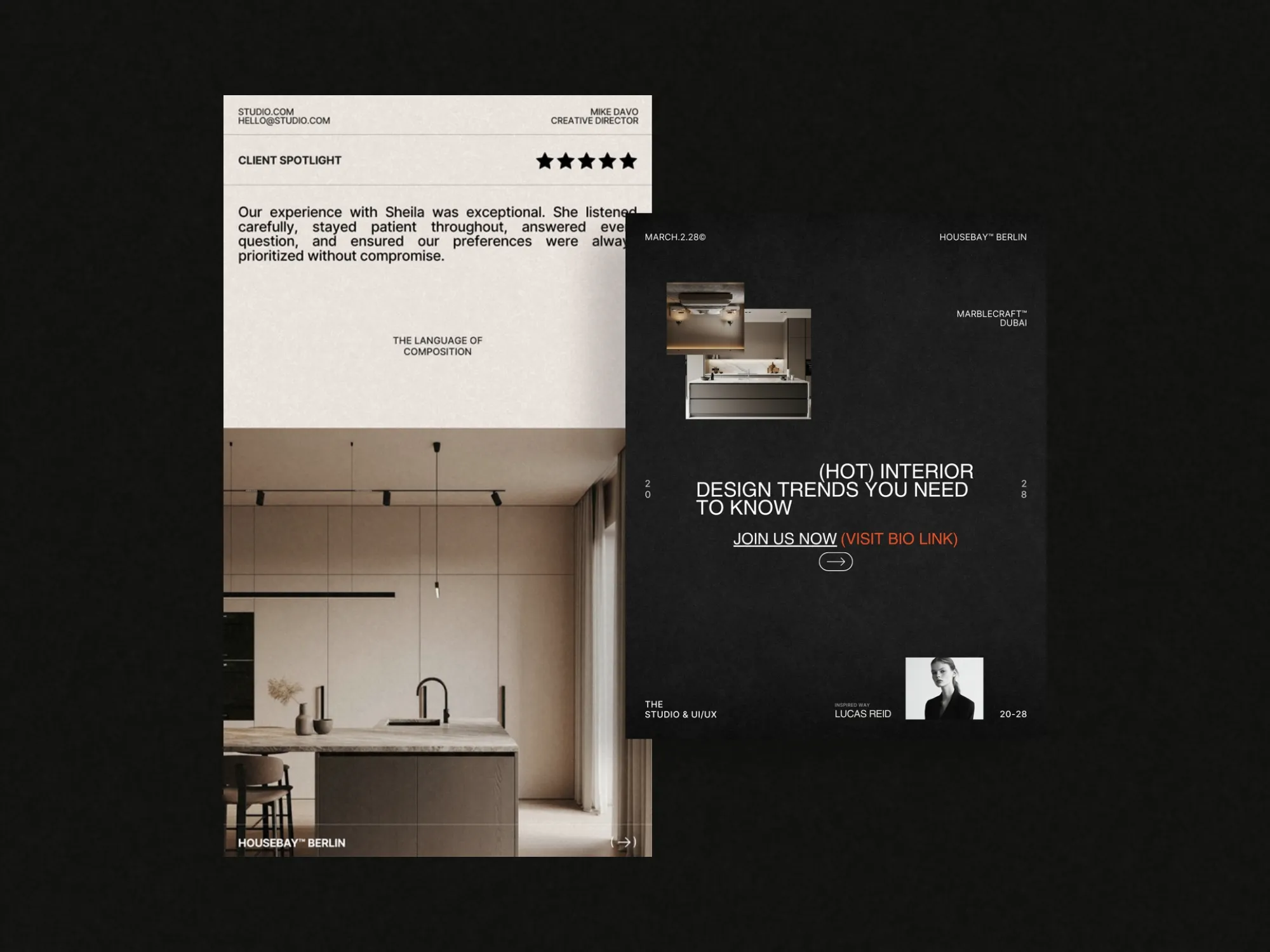 Customizable real estate post and story templates, dimensions 1080x1350 px, designed to maintain cohesive branding across social platforms.